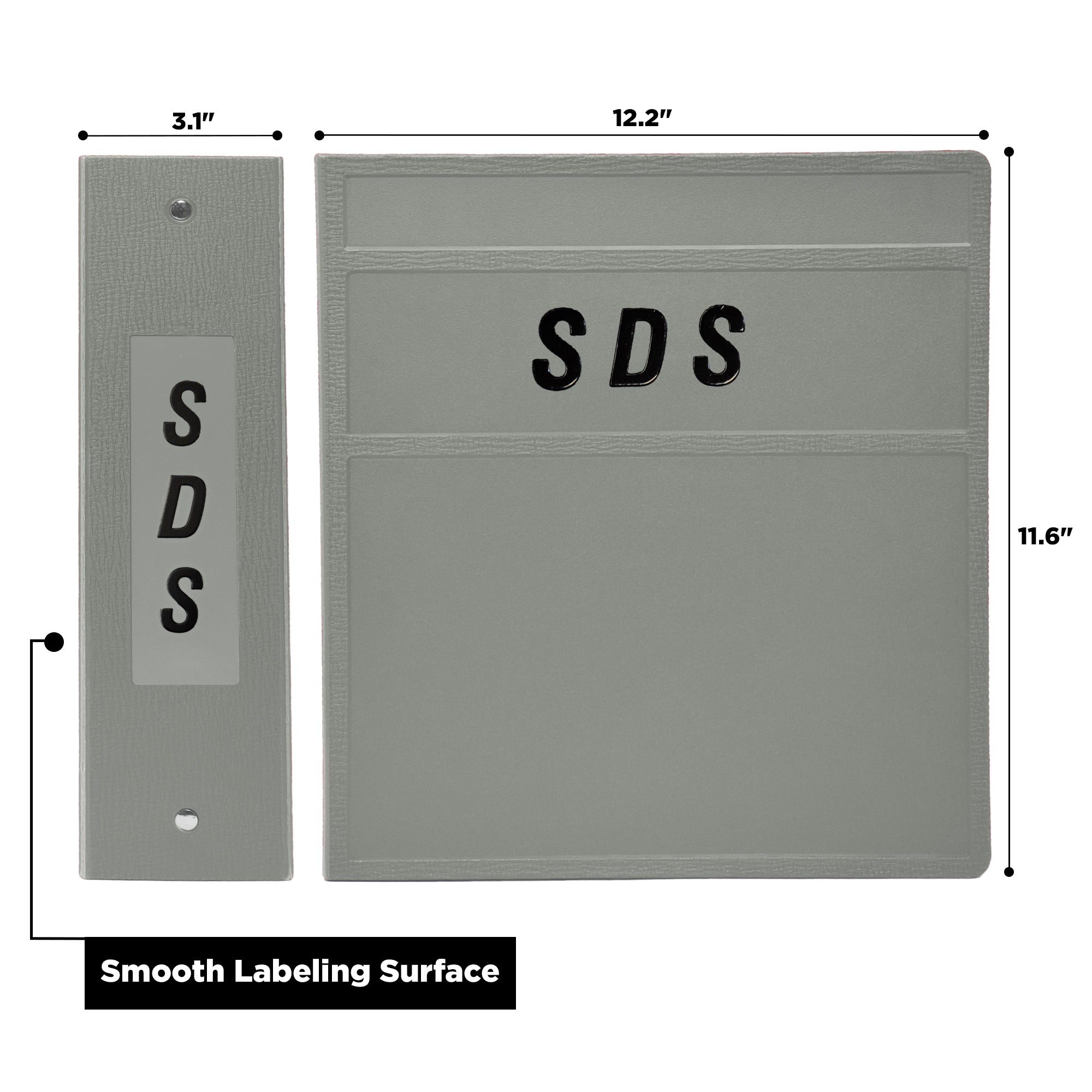 Heavy Duty 3-Ring Binder for Safety Data Sheets (SDS) – Side Opening
