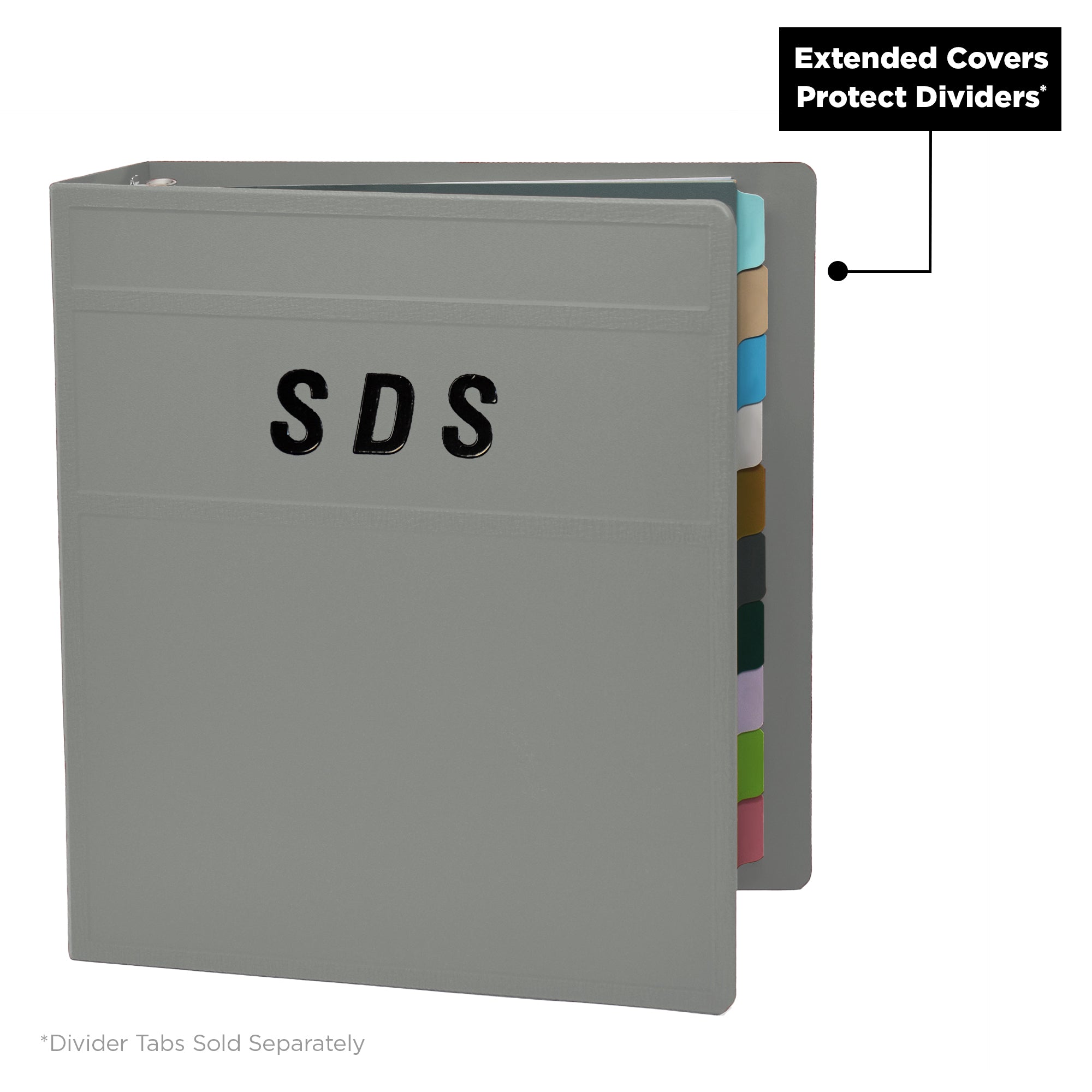 Heavy Duty 3-Ring Binder for Safety Data Sheets (SDS) – Side Opening