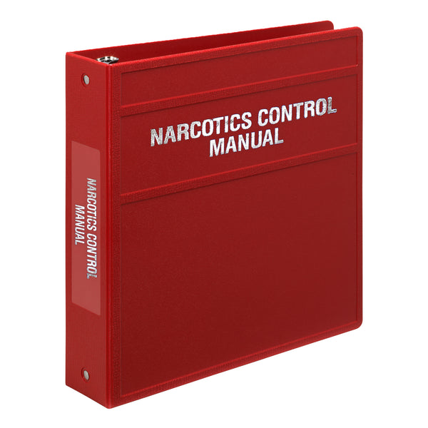2-Inch Heavy Duty 3-Ring Binder for Narcotics Control Documents – Side Opening