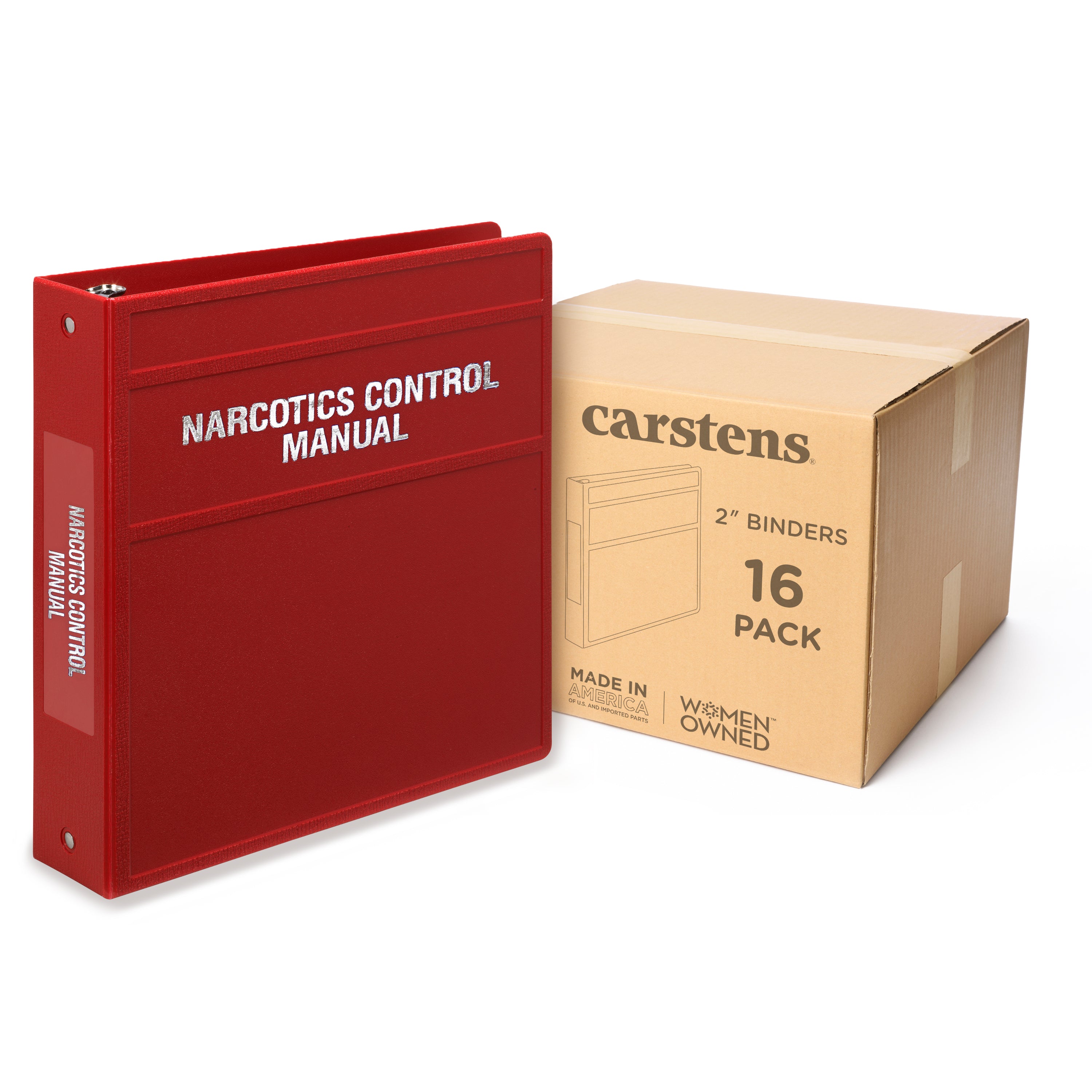 2-Inch Heavy Duty 3-Ring Binder for Narcotics Control Documents – Side Opening