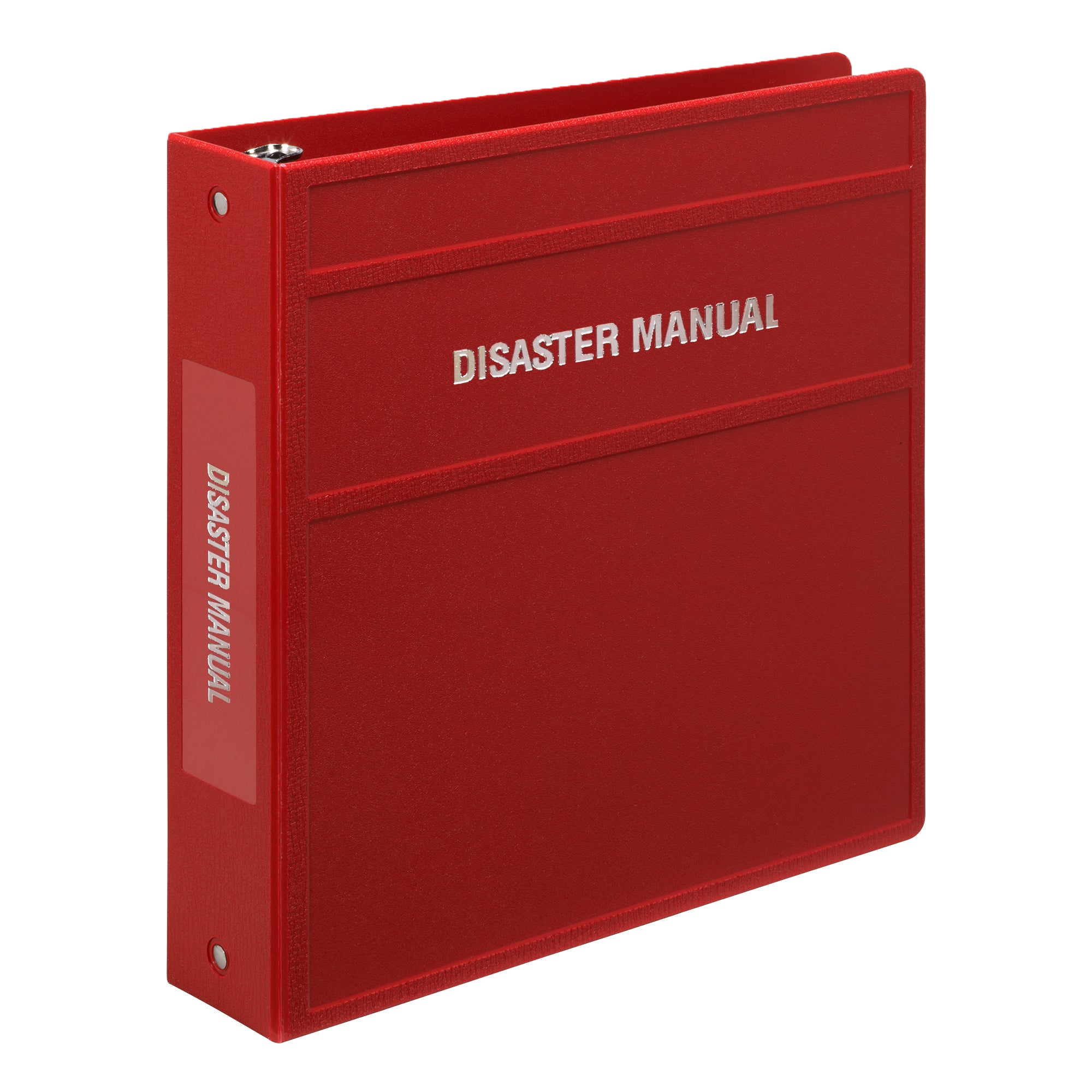 Heavy Duty 3-Ring Binder for Disaster Manuals - Side Opening