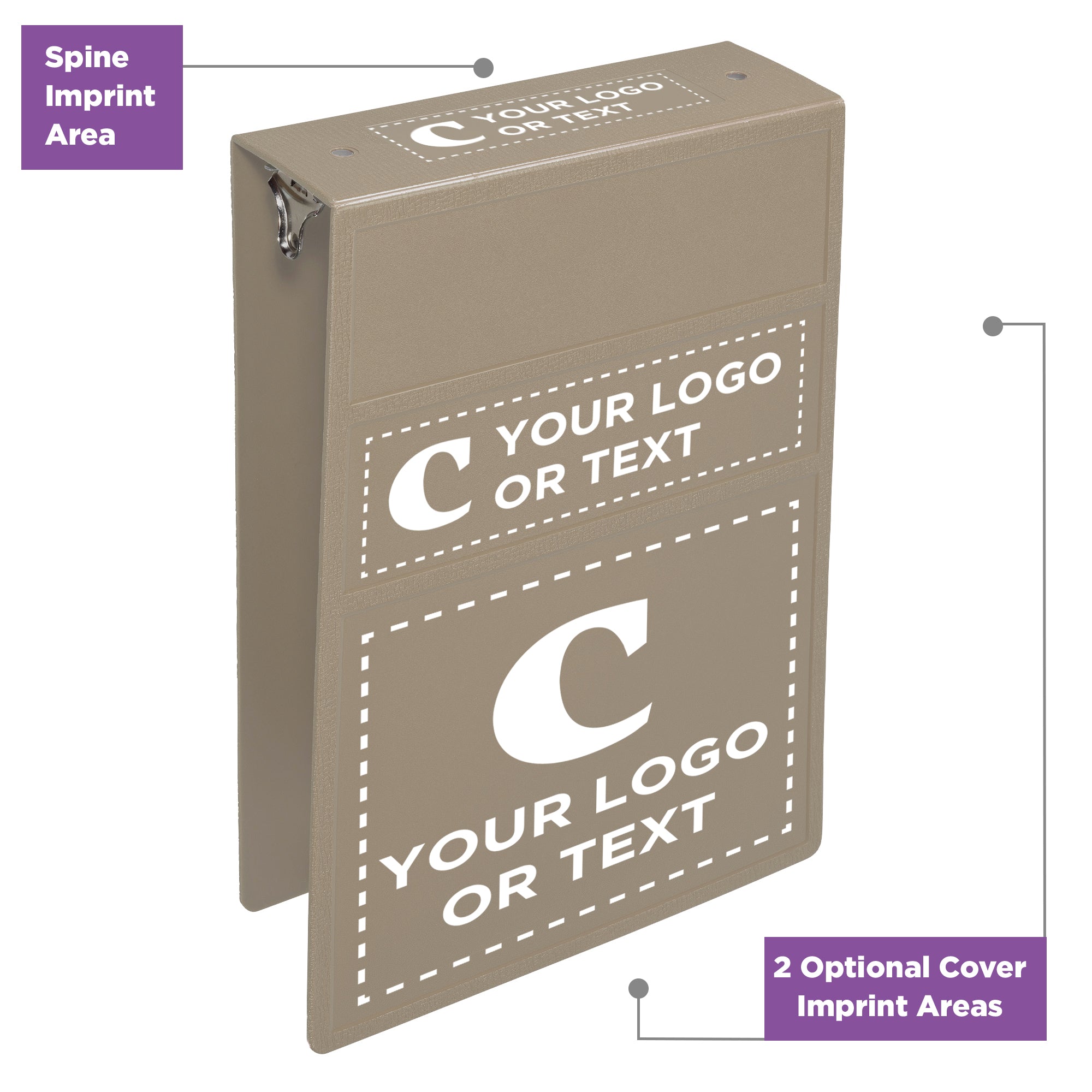 Custom 3-Inch Binder with Logo – Heavy Duty Top-Opening