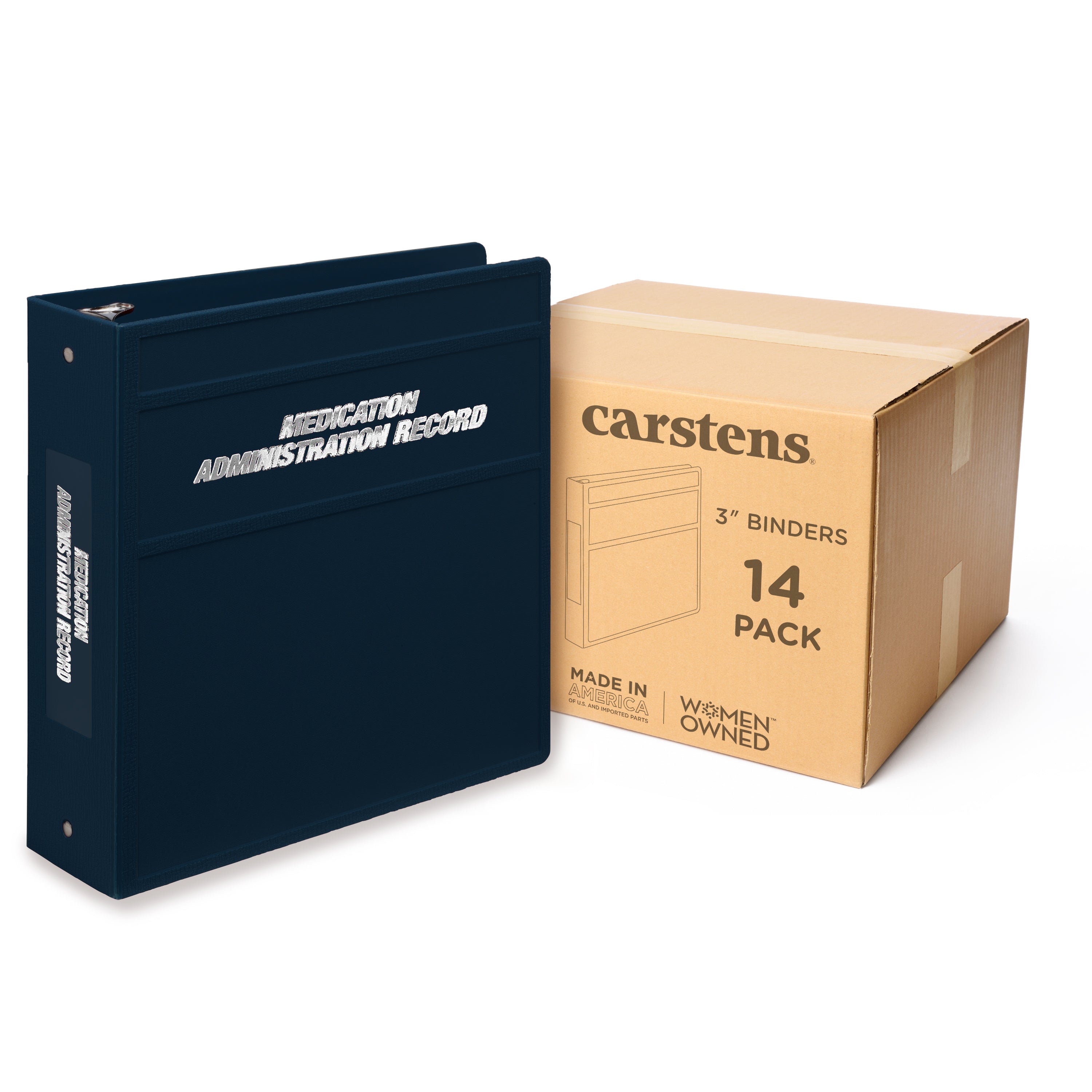 Heavy Duty Medical Administration Record (MAR) 3-Ring Binder – Side Opening