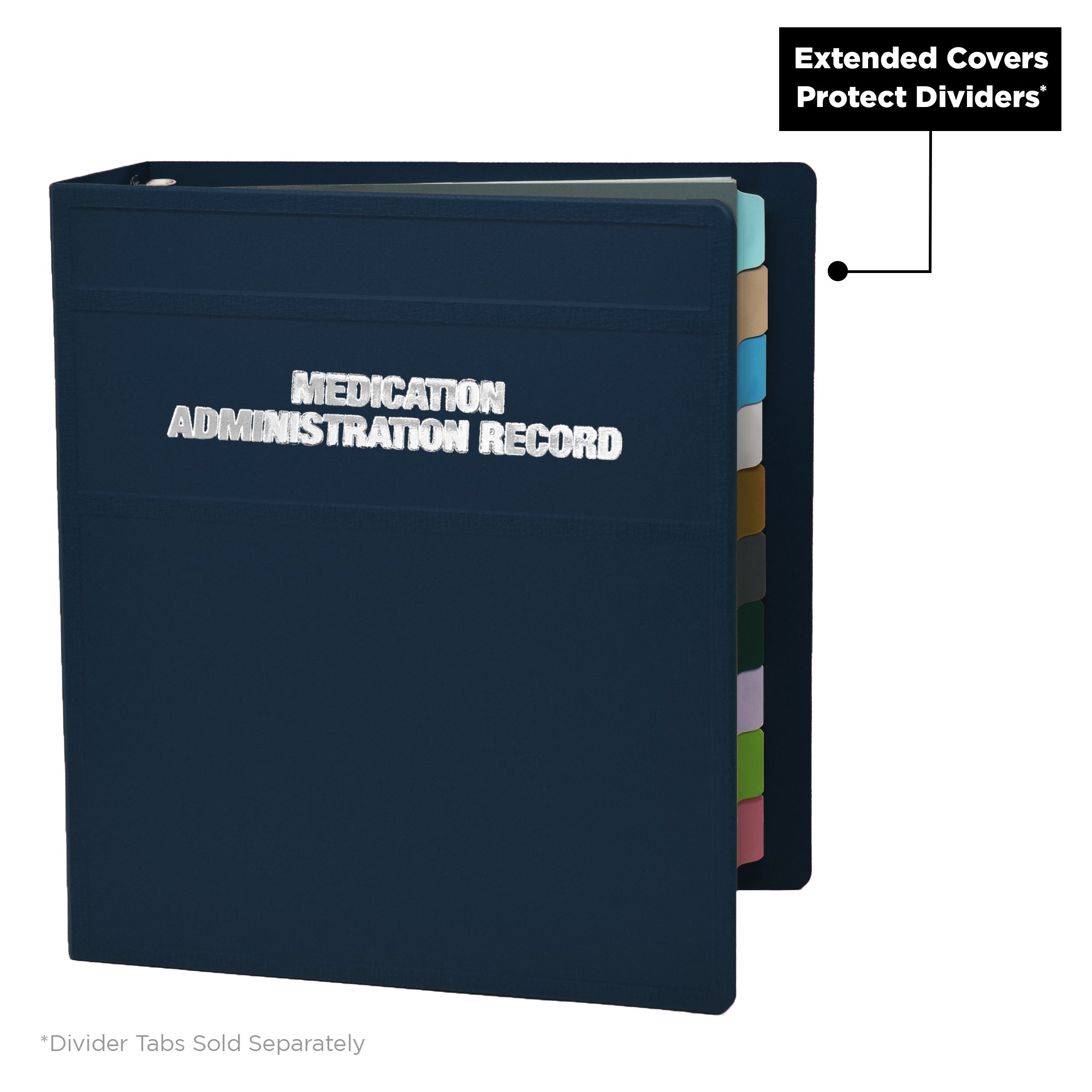 Heavy Duty Medical Administration Record (MAR) 3-Ring Binder – Side Opening