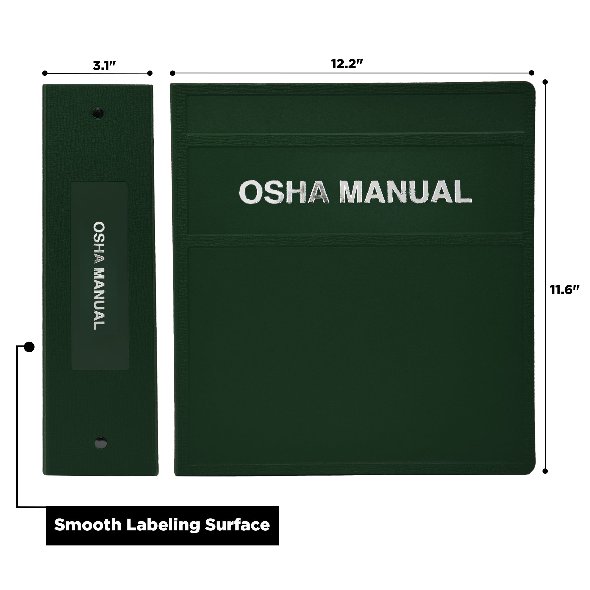 Heavy Duty 3-Ring Binder for OSHA Manuals – Side Opening