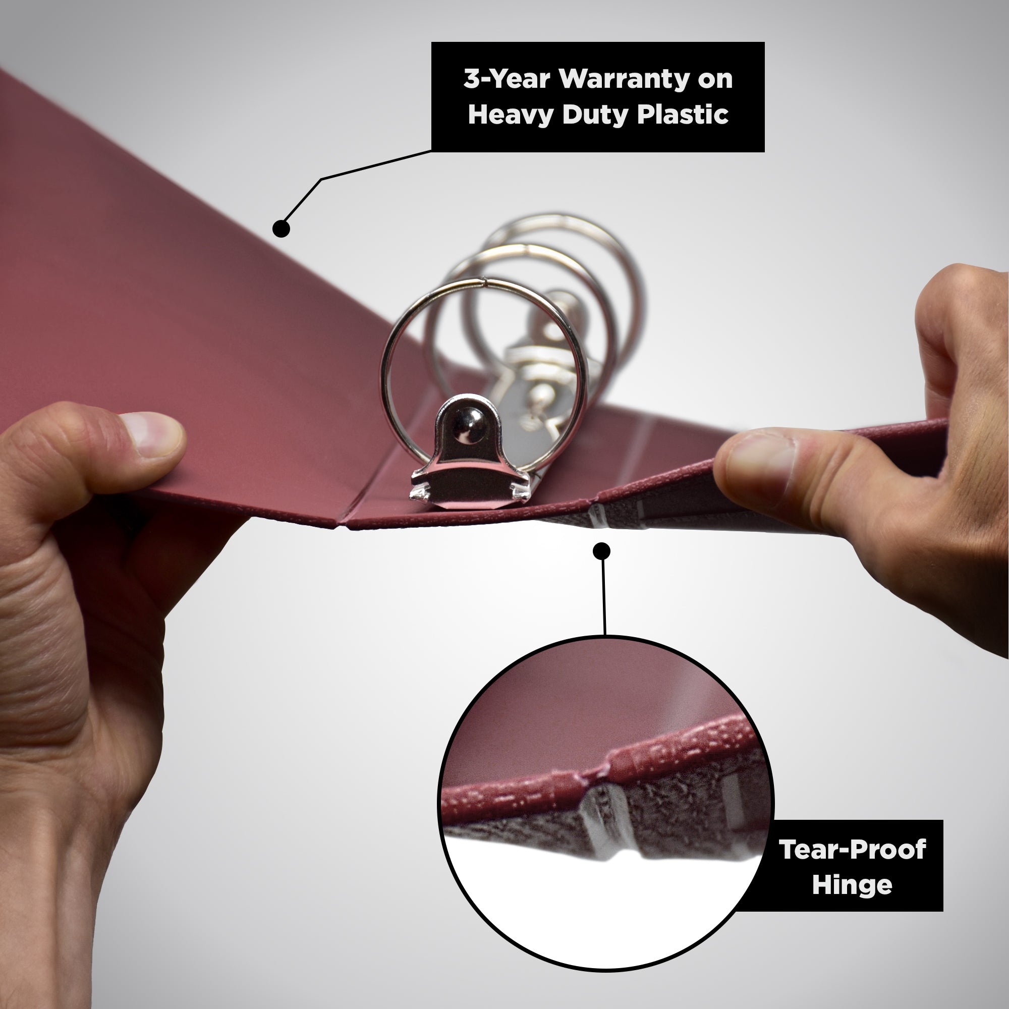 Heavy Duty Ring Binder for Treatment Administration Records (TAR) Manuals – Side Opening