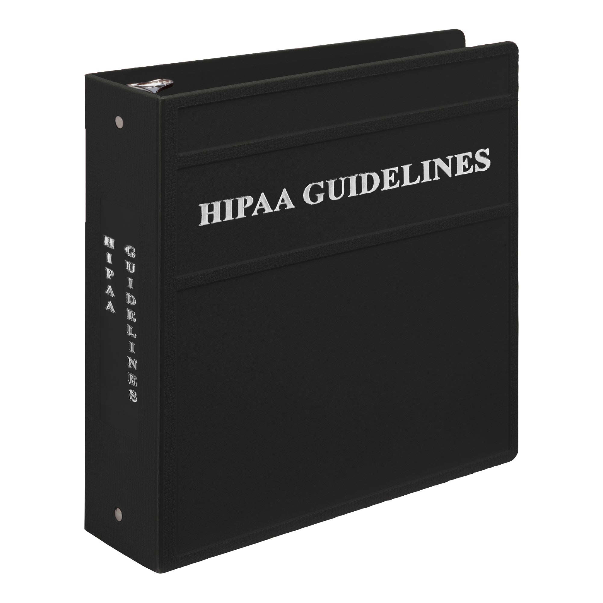 3-Inch Heavy Duty 3-Ring Binder for HIPAA Guidelines – Side Opening