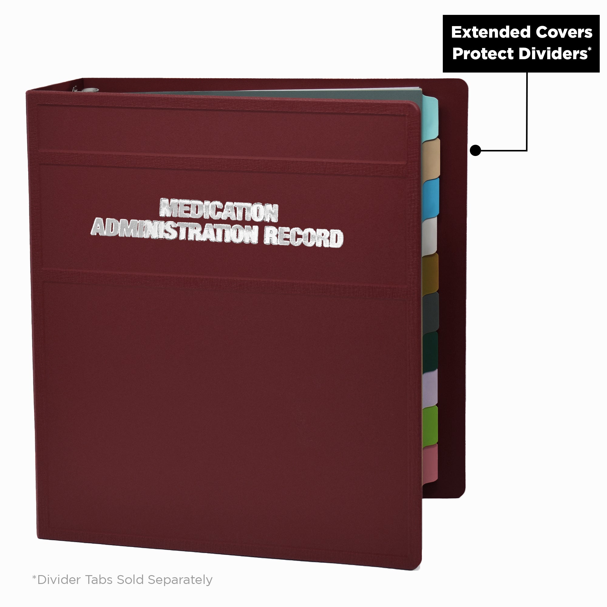 Heavy Duty Medical Administration Record (MAR) 3-Ring Binder – Side Opening