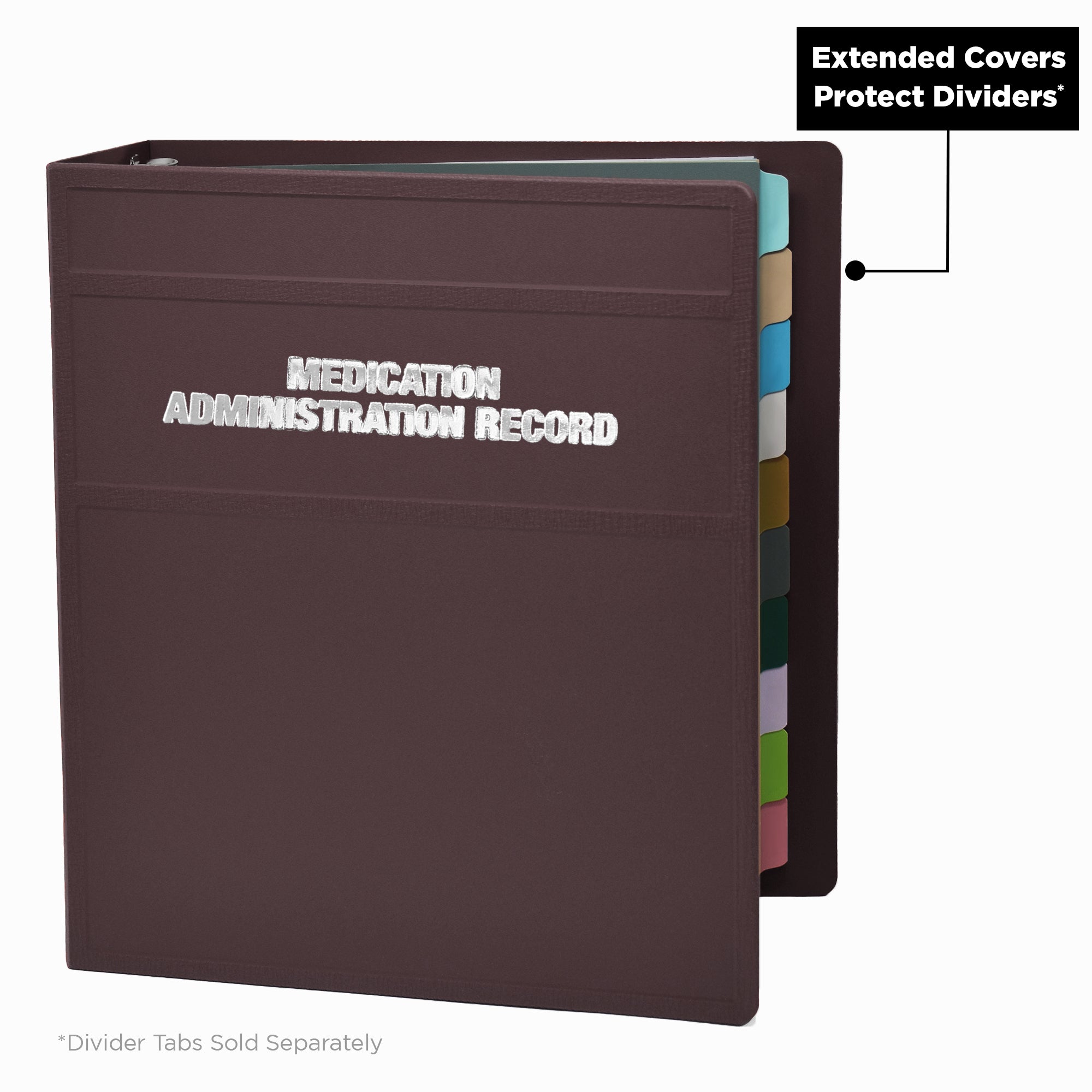 Heavy Duty Medical Administration Record (MAR) 3-Ring Binder – Side Opening