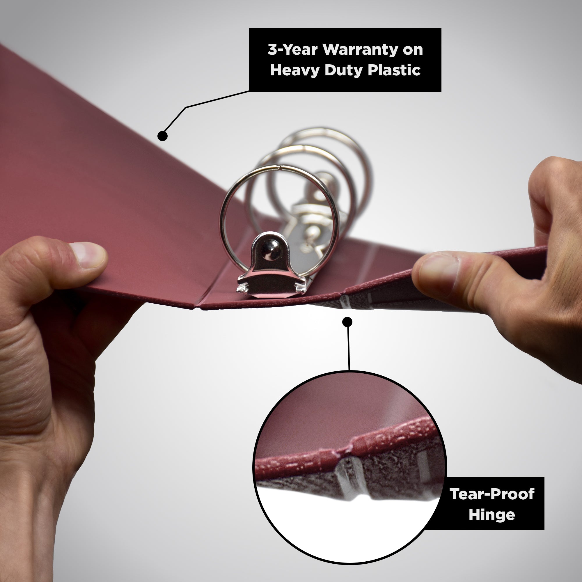 Heavy Duty Ring Binder for Medical Administration Records (MAR) Manuals – Top Opening