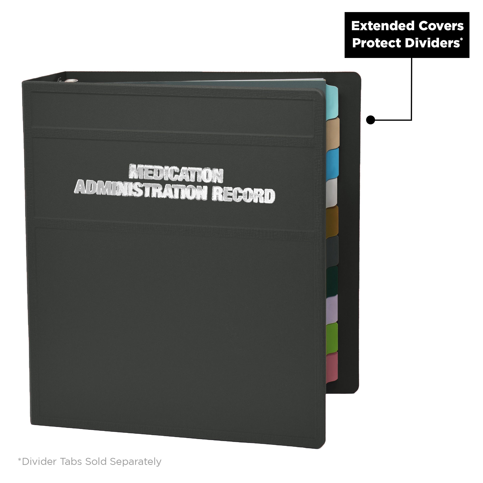 Heavy Duty Medical Administration Record (MAR) 3-Ring Binder – Side Opening