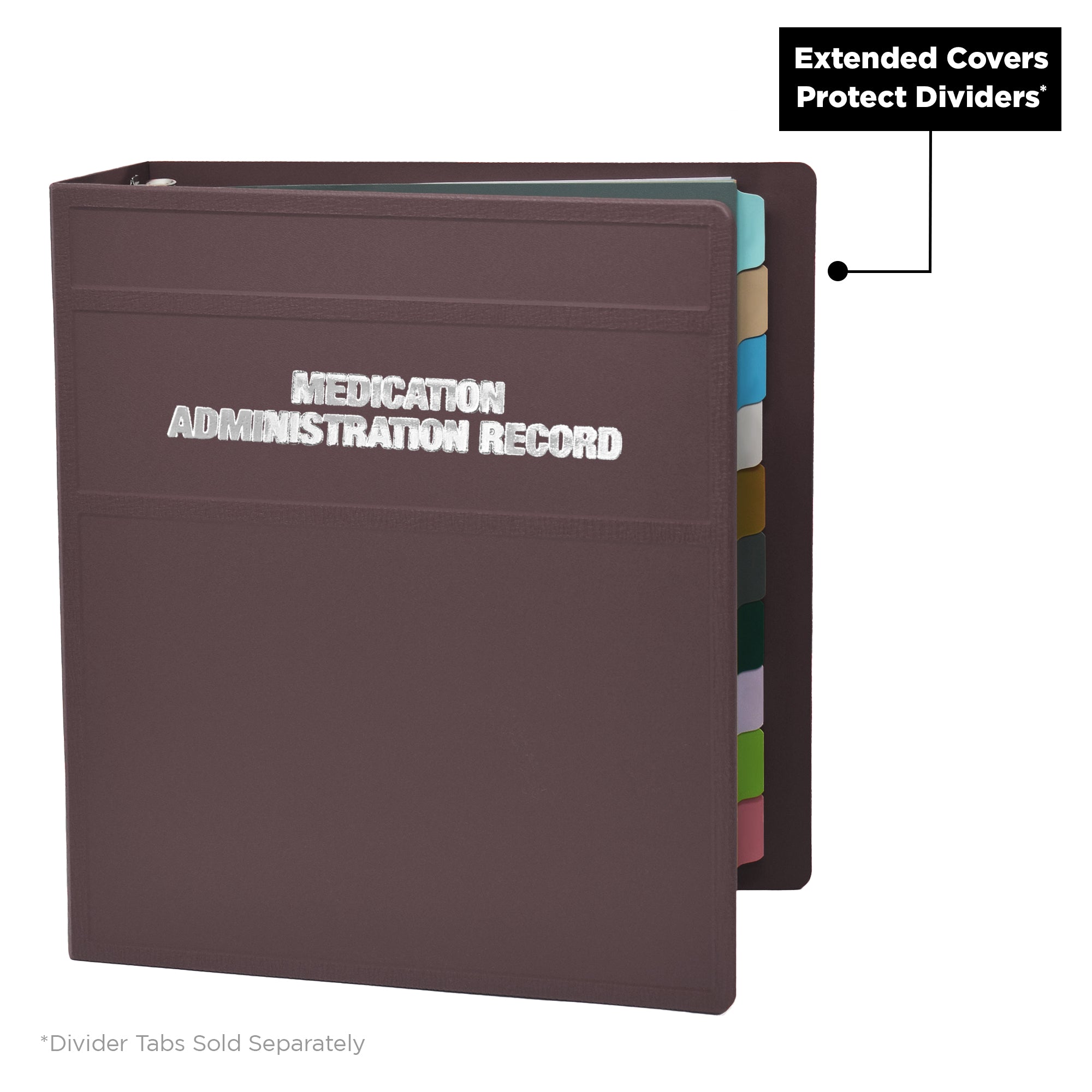 Heavy Duty Medical Administration Record (MAR) 3-Ring Binder – Side Opening