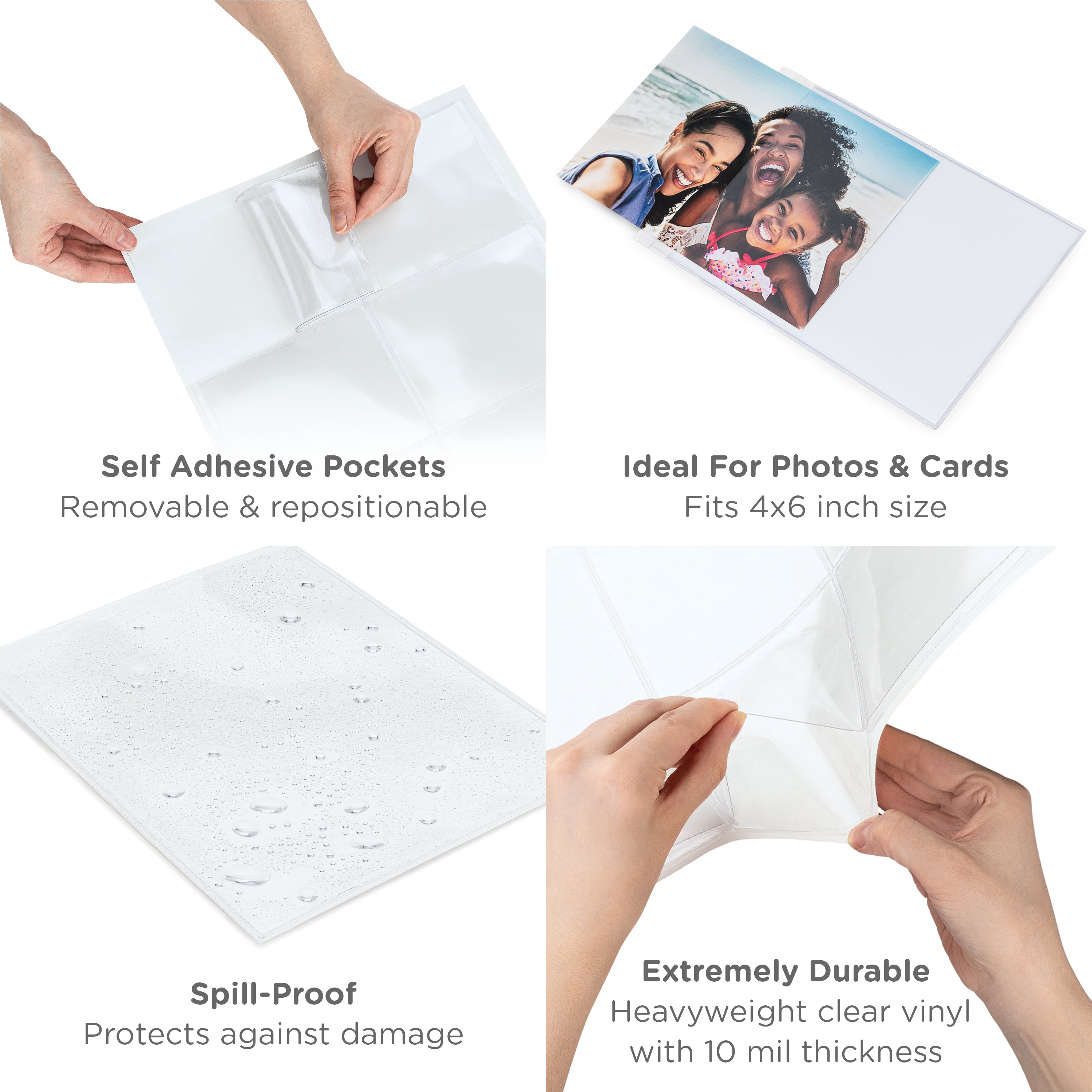 Self Adhesive Binder Pockets - Photo Size