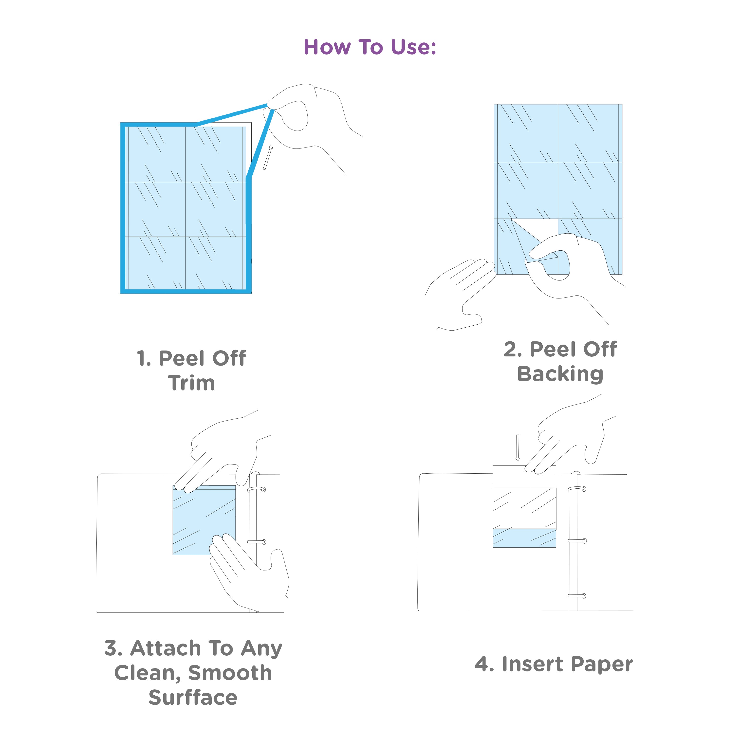 Self Adhesive Binder Pockets - Photo Size