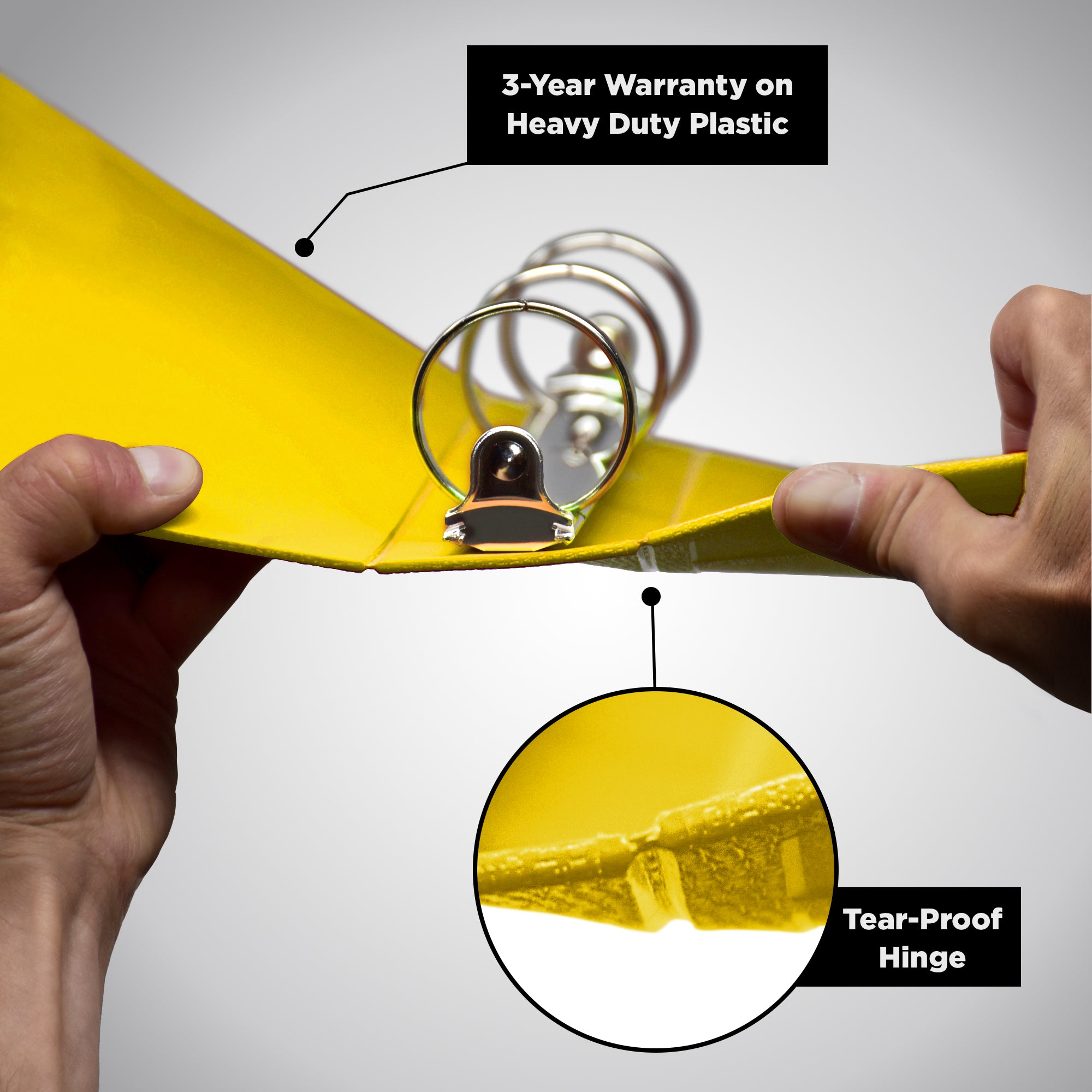 Heavy Duty 3-Ring Binder for Safety Data Sheets (SDS) – Side Opening
