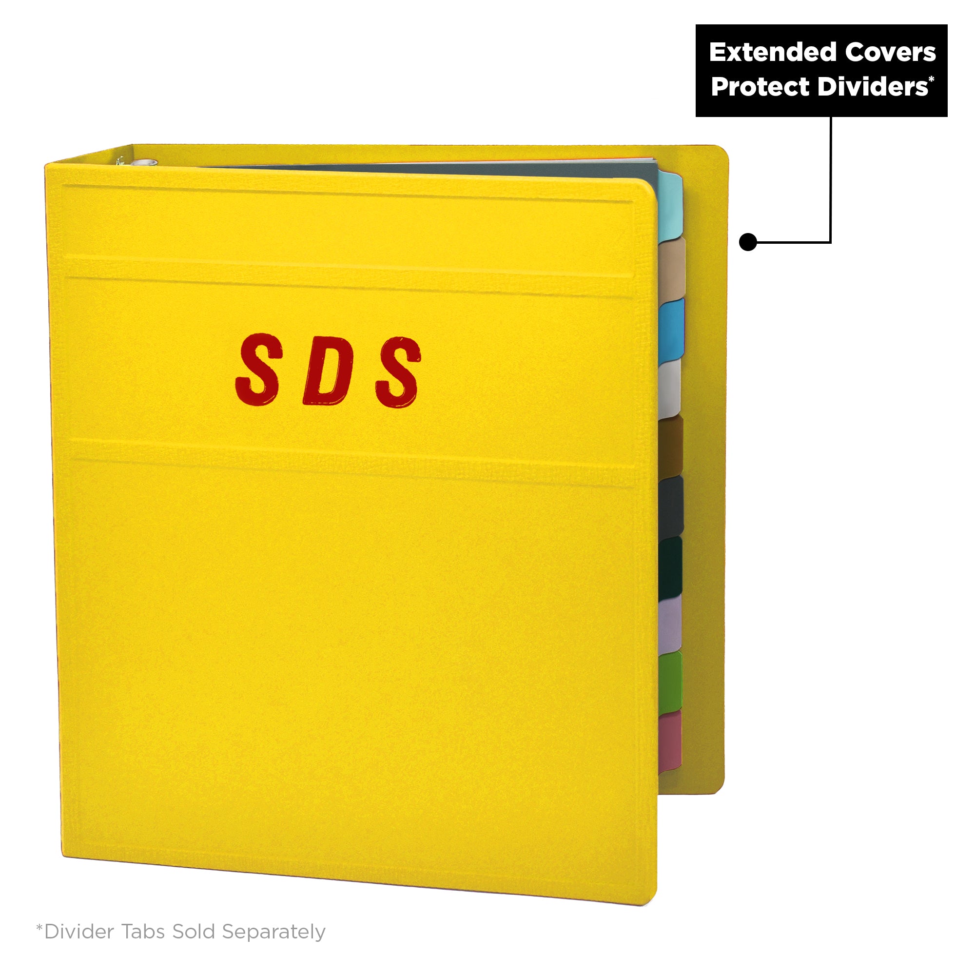 Heavy Duty 3-Ring Binder for Safety Data Sheets (SDS) – Side Opening