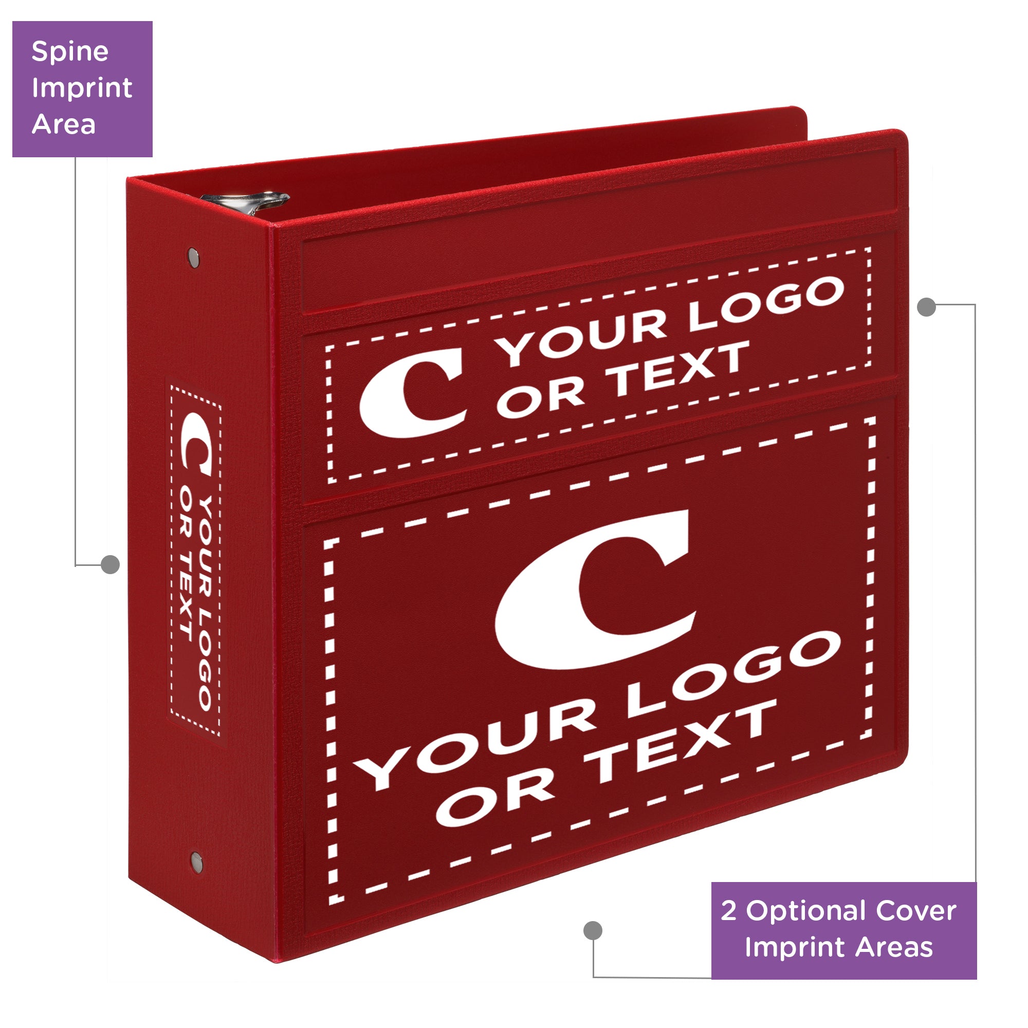 Custom 4-Inch Binder with Logo – Heavy Duty Side-Opening