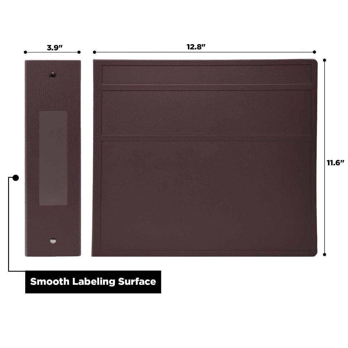 4-Inch Heavy Duty 3-Ring Binder for Medical Charting – Side Opening