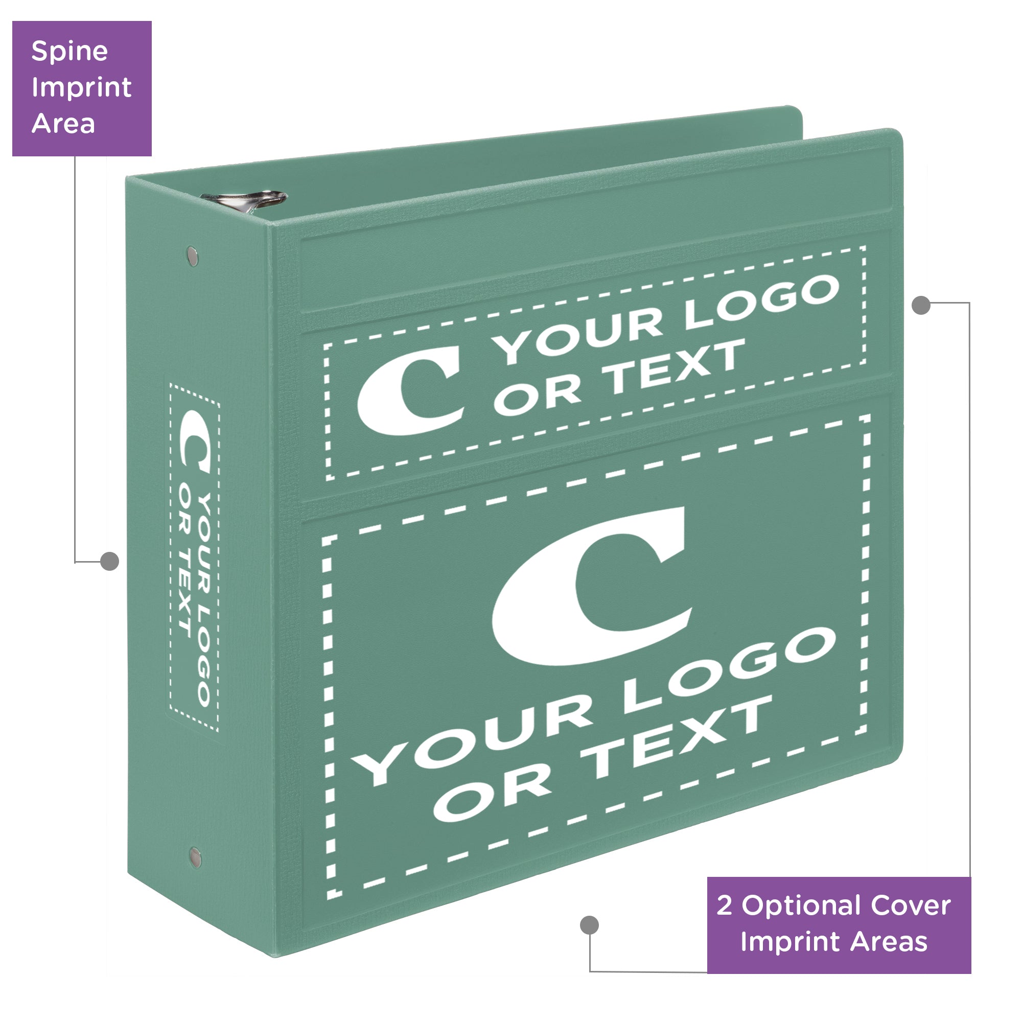 Custom 4-Inch Binder with Logo – Heavy Duty Side-Opening