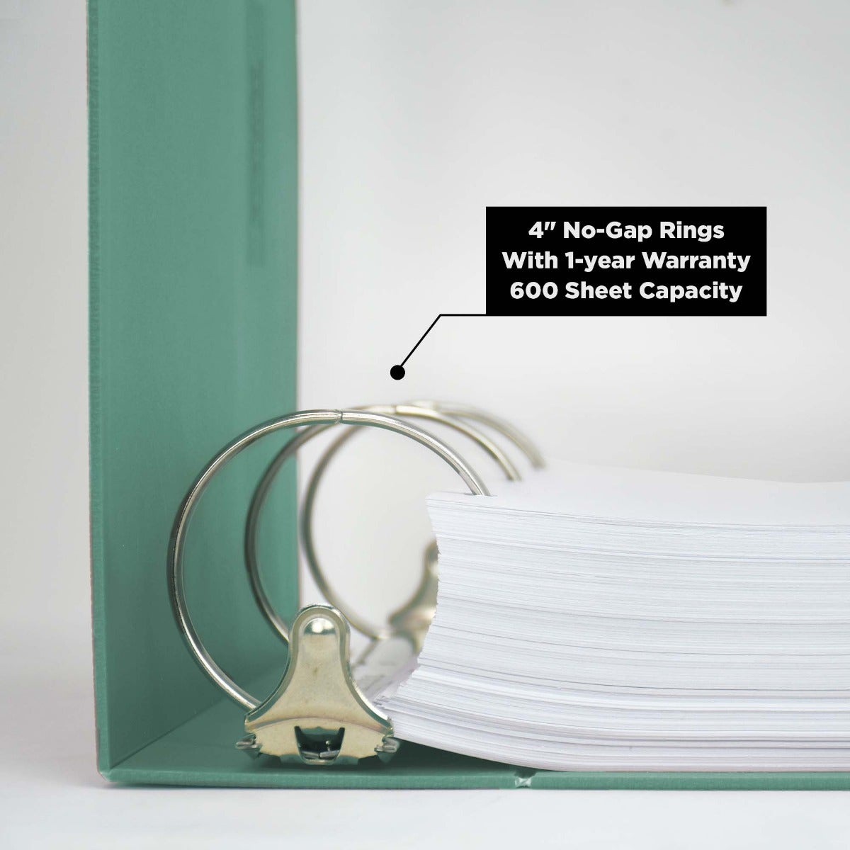 4-Inch Heavy Duty 3-Ring Binder for Medical Charting – Side Opening