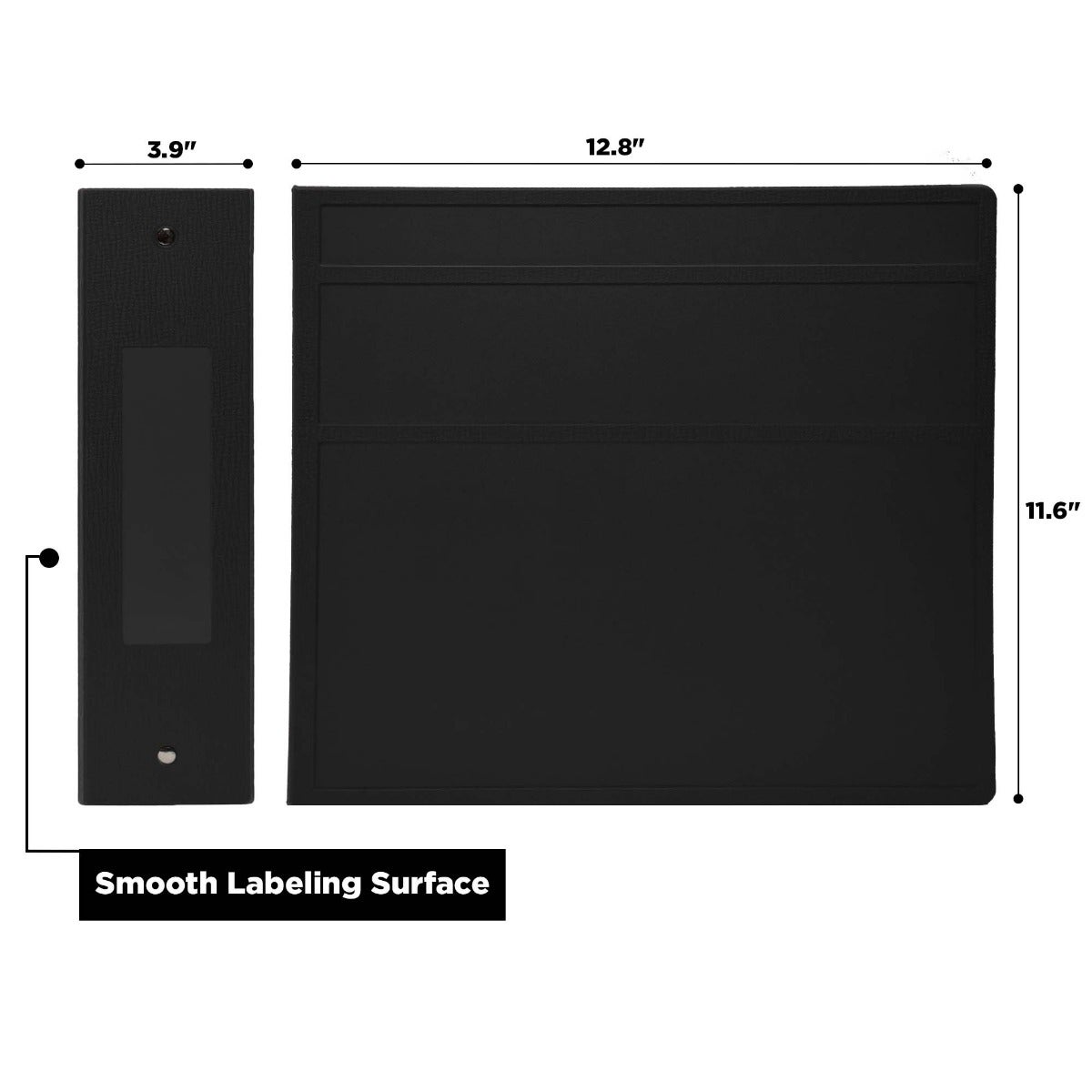 4-Inch Heavy Duty 3-Ring Binder for Medical Charting – Side Opening