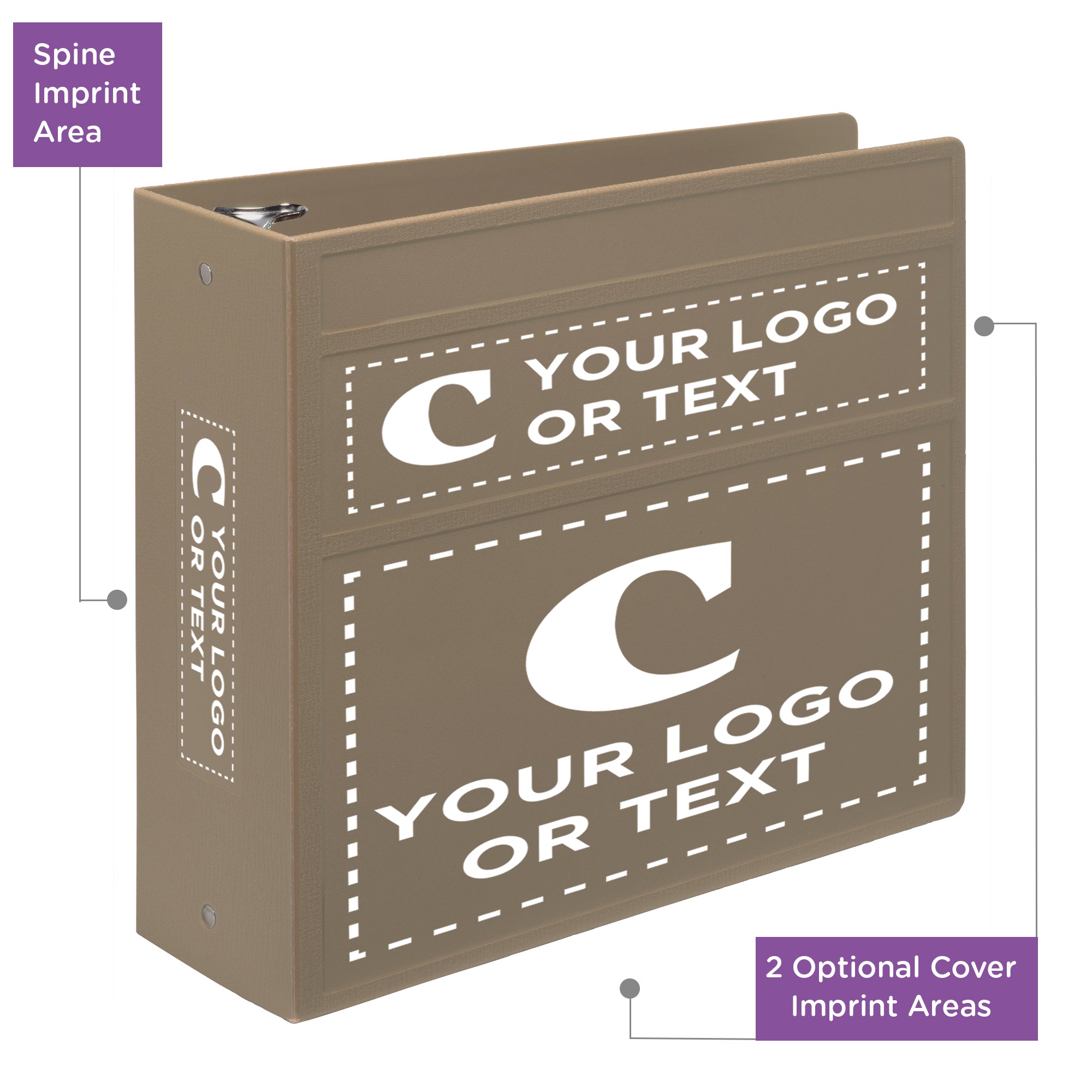 Custom 4-Inch Binder with Logo – Heavy Duty Side-Opening