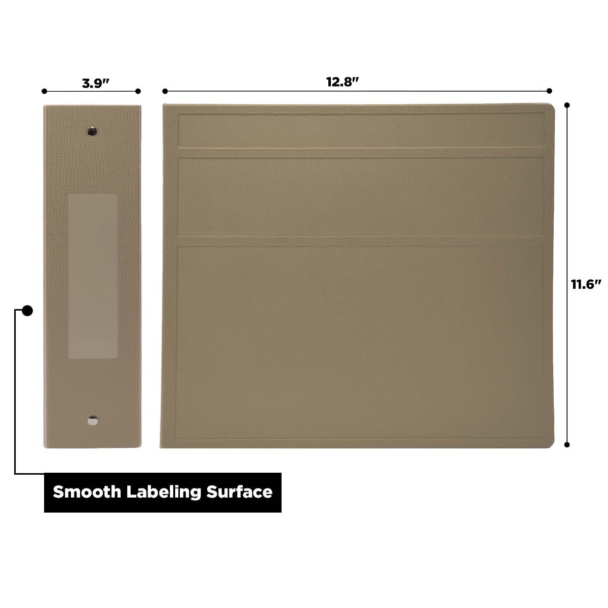 4-Inch Heavy Duty 3-Ring Binder for Medical Charting – Side Opening