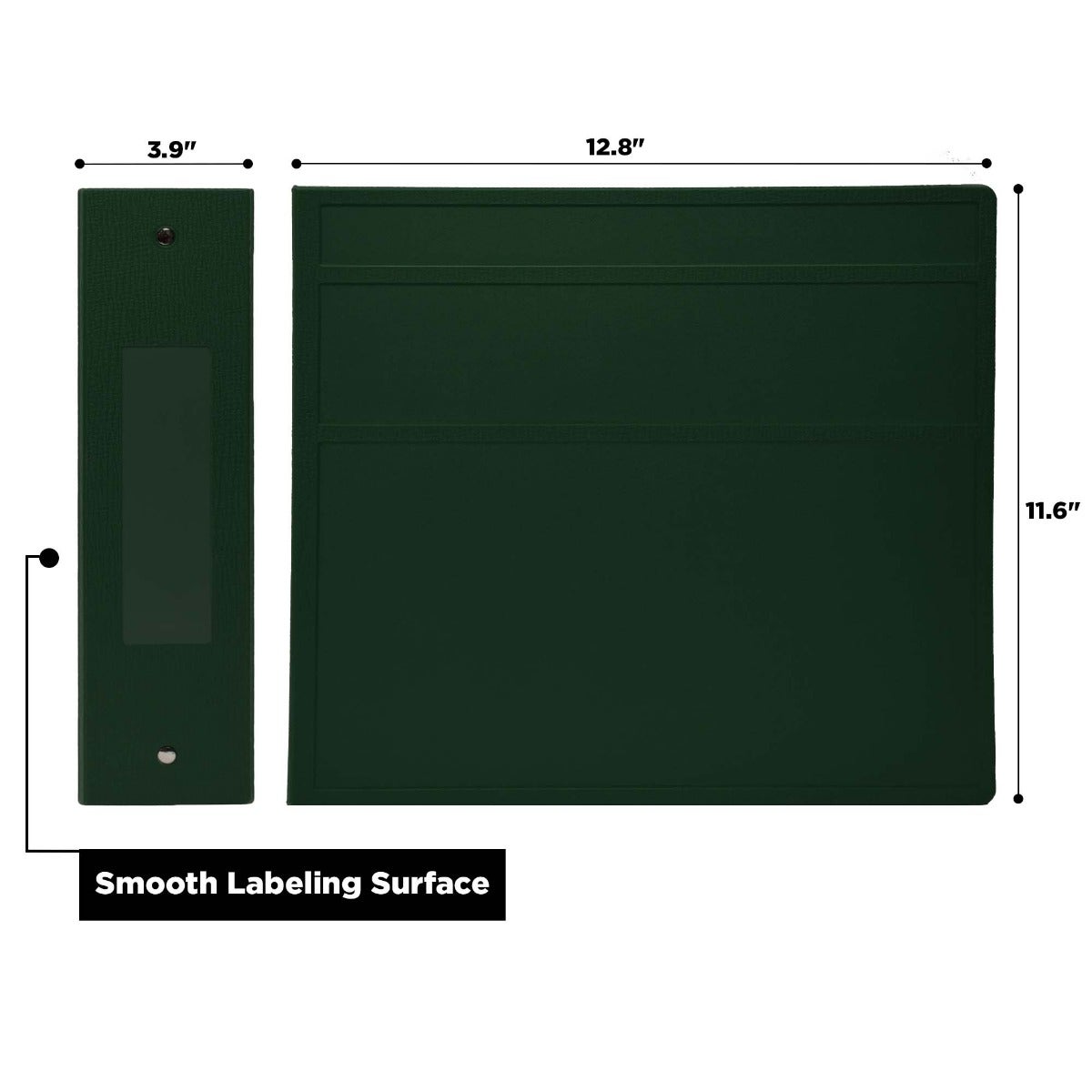 4-Inch Heavy Duty 3-Ring Binder for Medical Charting – Side Opening