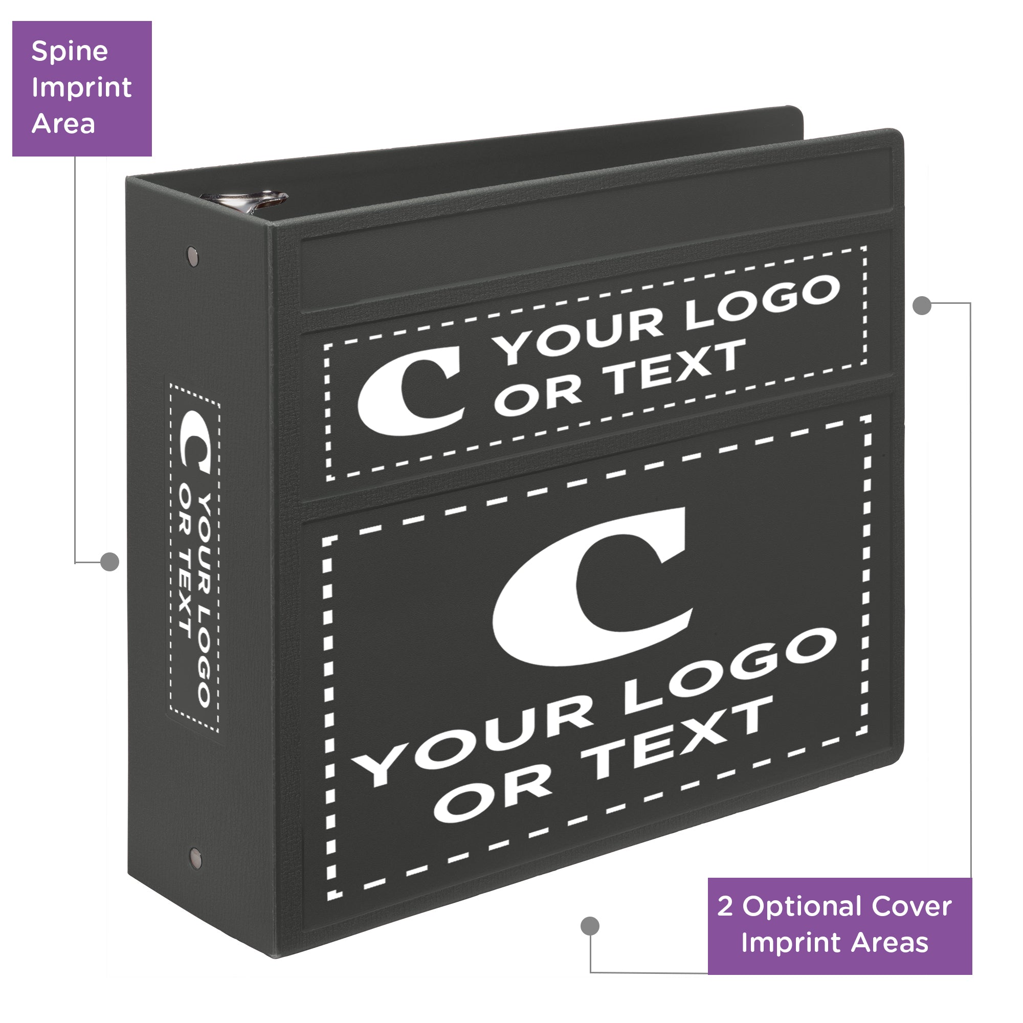 Custom 4-Inch Binder with Logo – Heavy Duty Side-Opening
