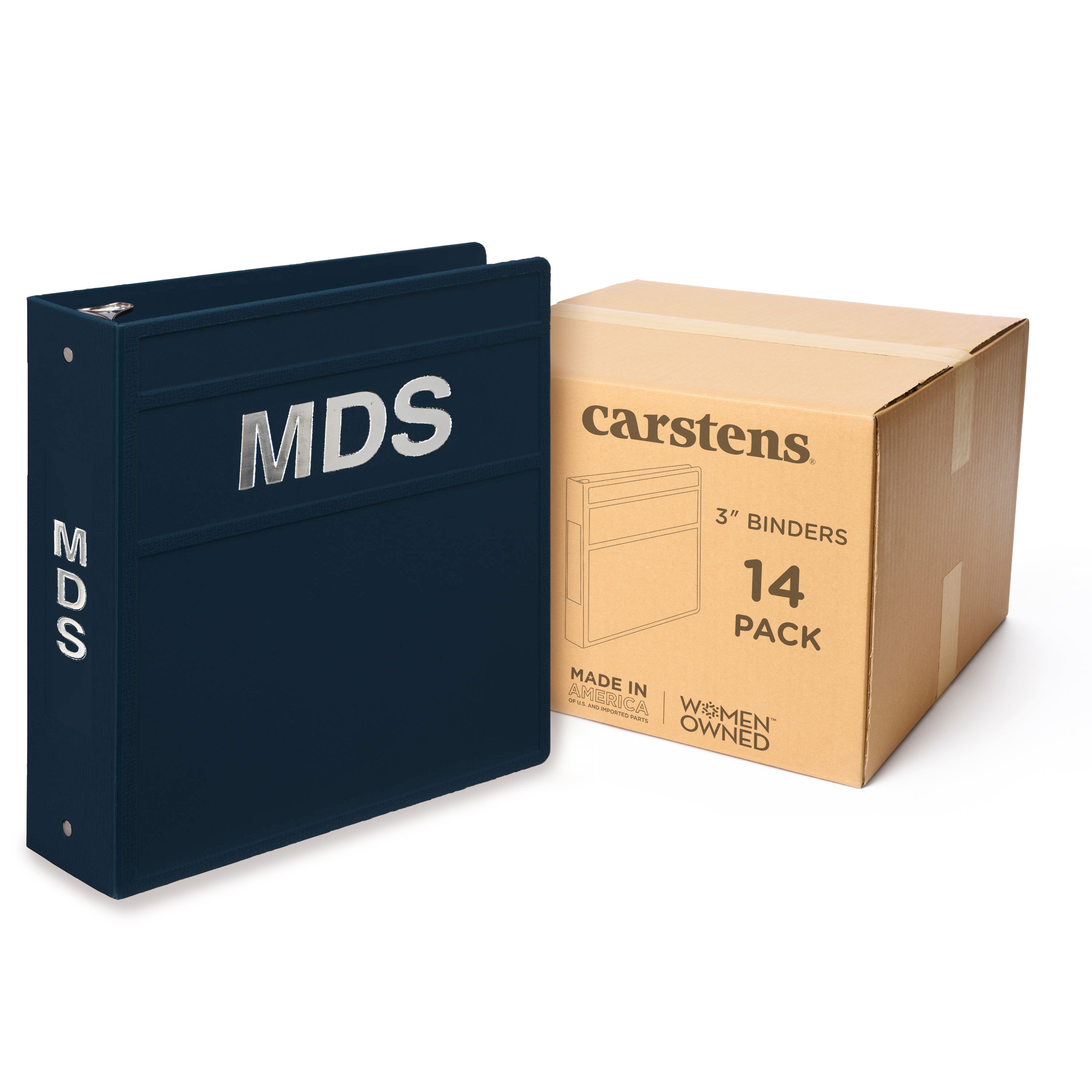 Heavy Duty 3-Ring Binder for Minimum Data Sets (MDS) – Side Opening