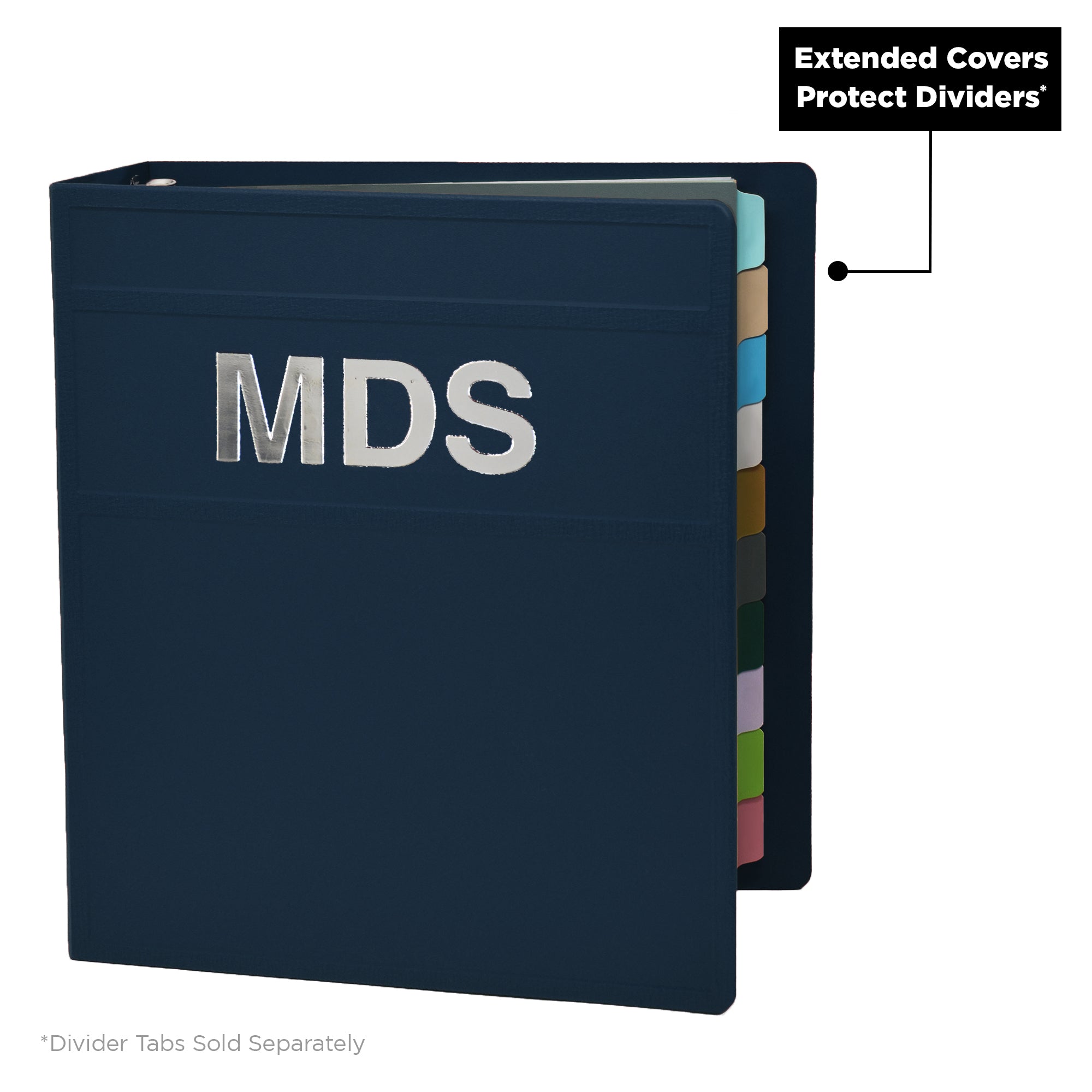 Heavy Duty 3-Ring Binder for Minimum Data Sets (MDS) – Side Opening