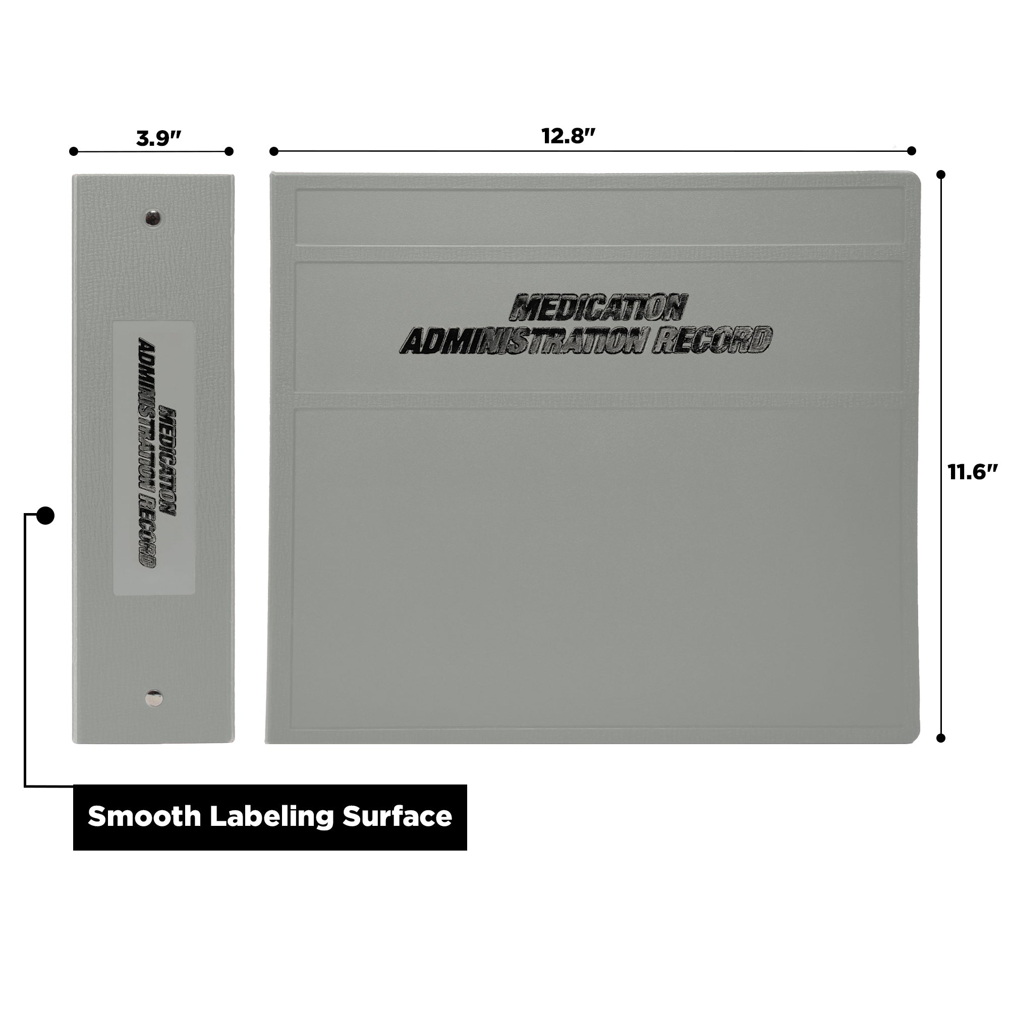 Heavy Duty Medical Administration Record (MAR) 3-Ring Binder – Side Opening