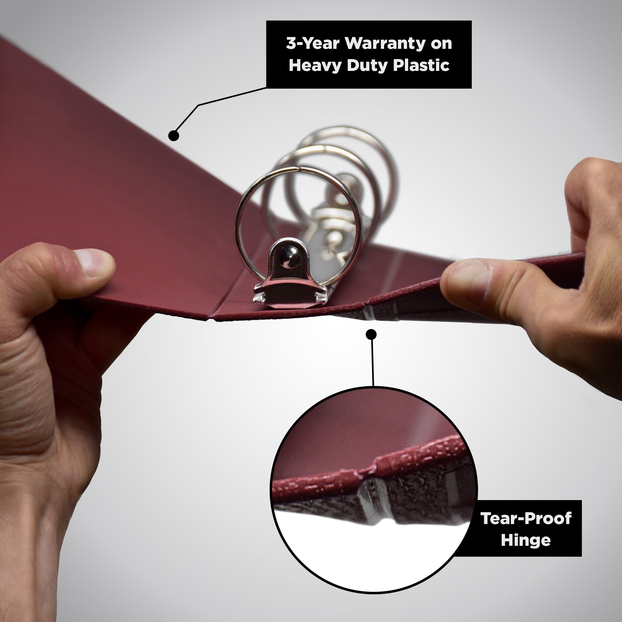 Heavy Duty Medical Administration Record (MAR) 3-Ring Binder – Side Opening