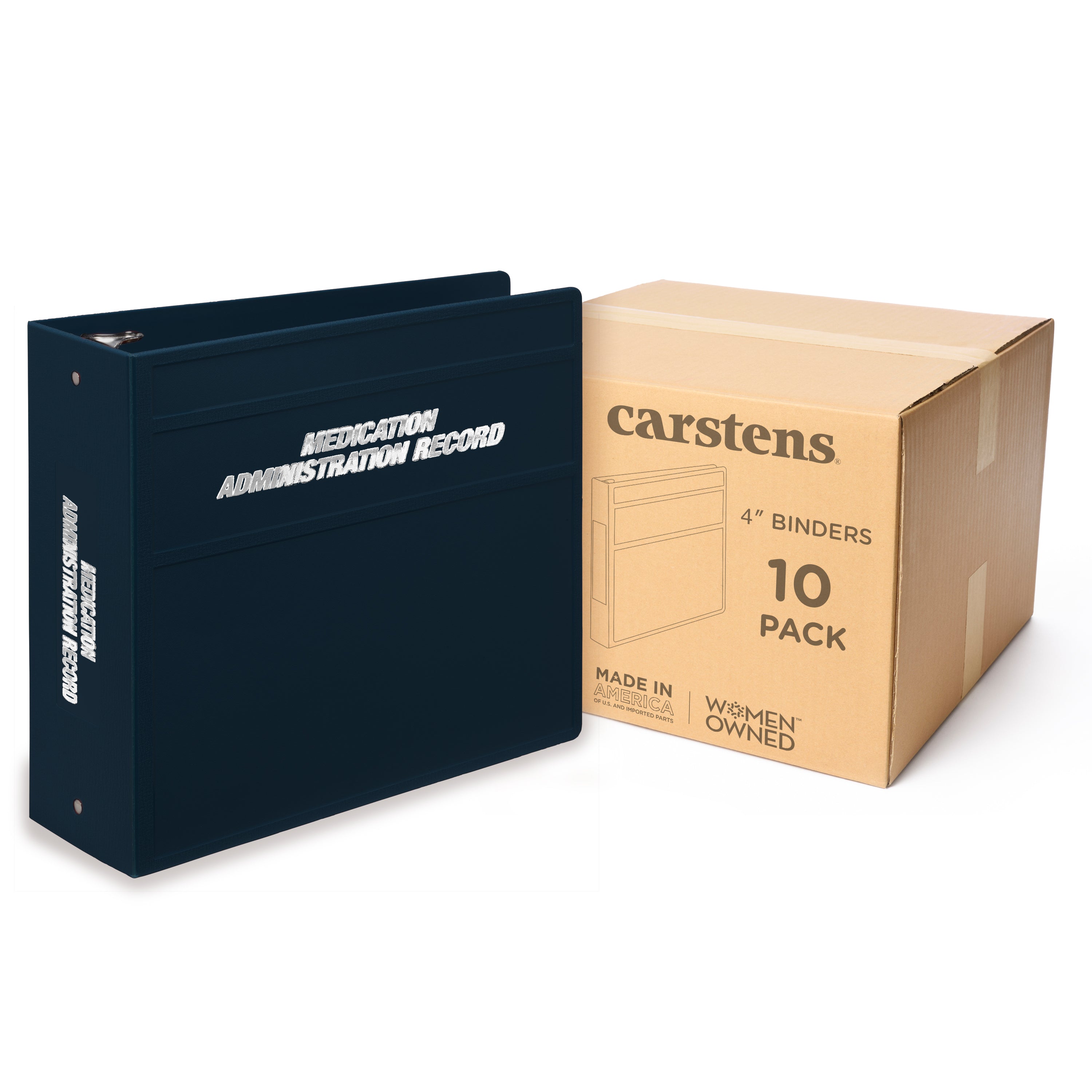 Heavy Duty Medical Administration Record (MAR) 3-Ring Binder – Side Opening
