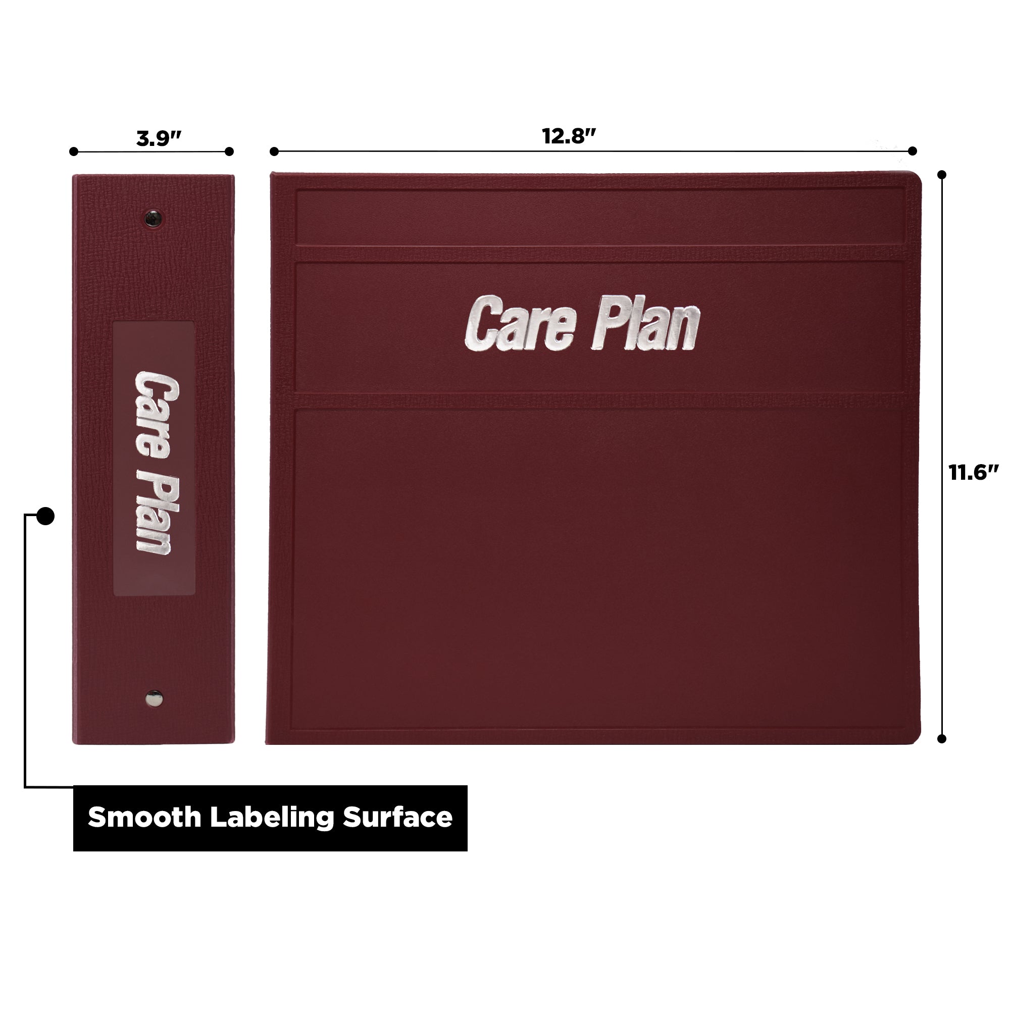 Heavy Duty 3-Ring Binder for Medical Care Plans – Side Opening