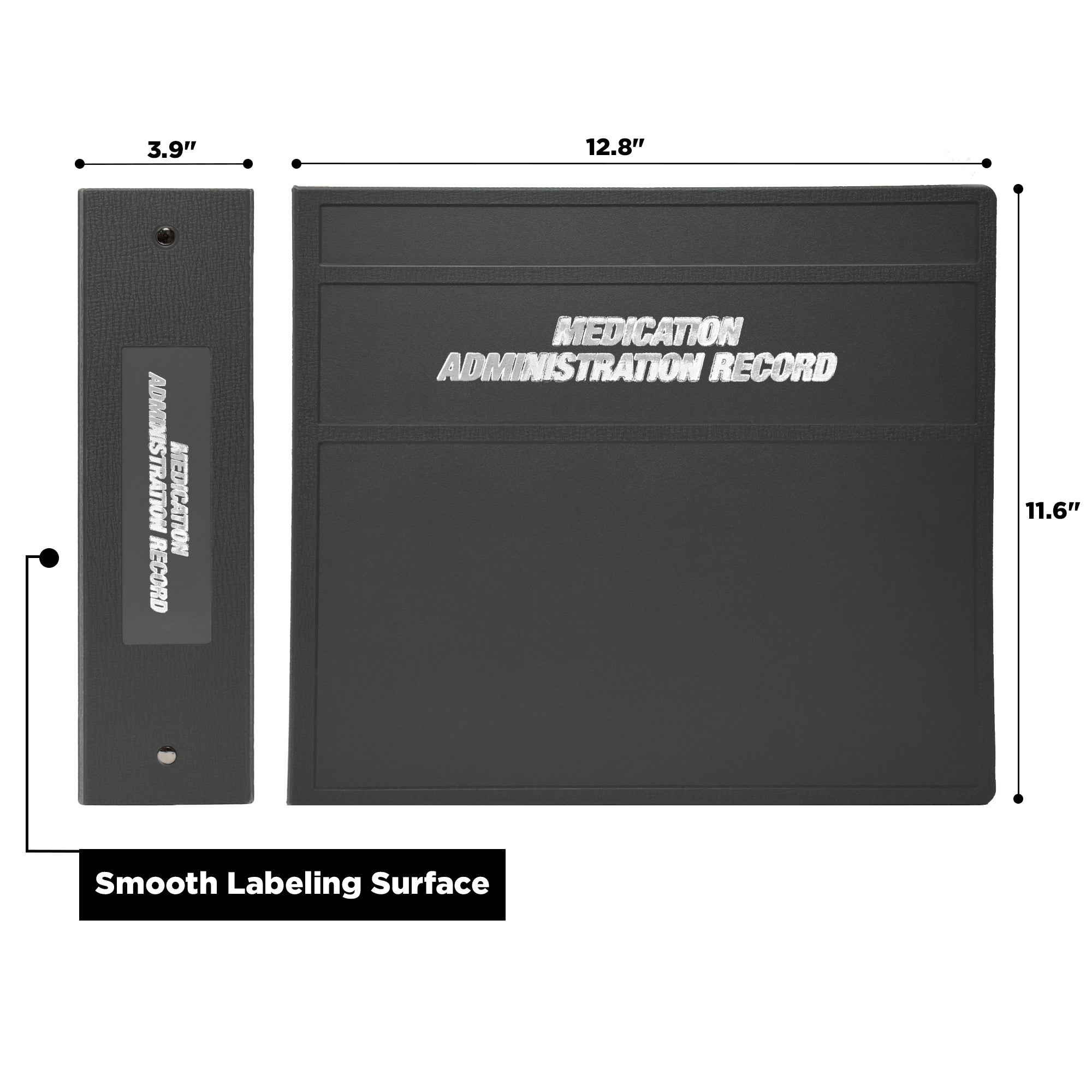 Heavy Duty Medical Administration Record (MAR) 3-Ring Binder – Side Opening