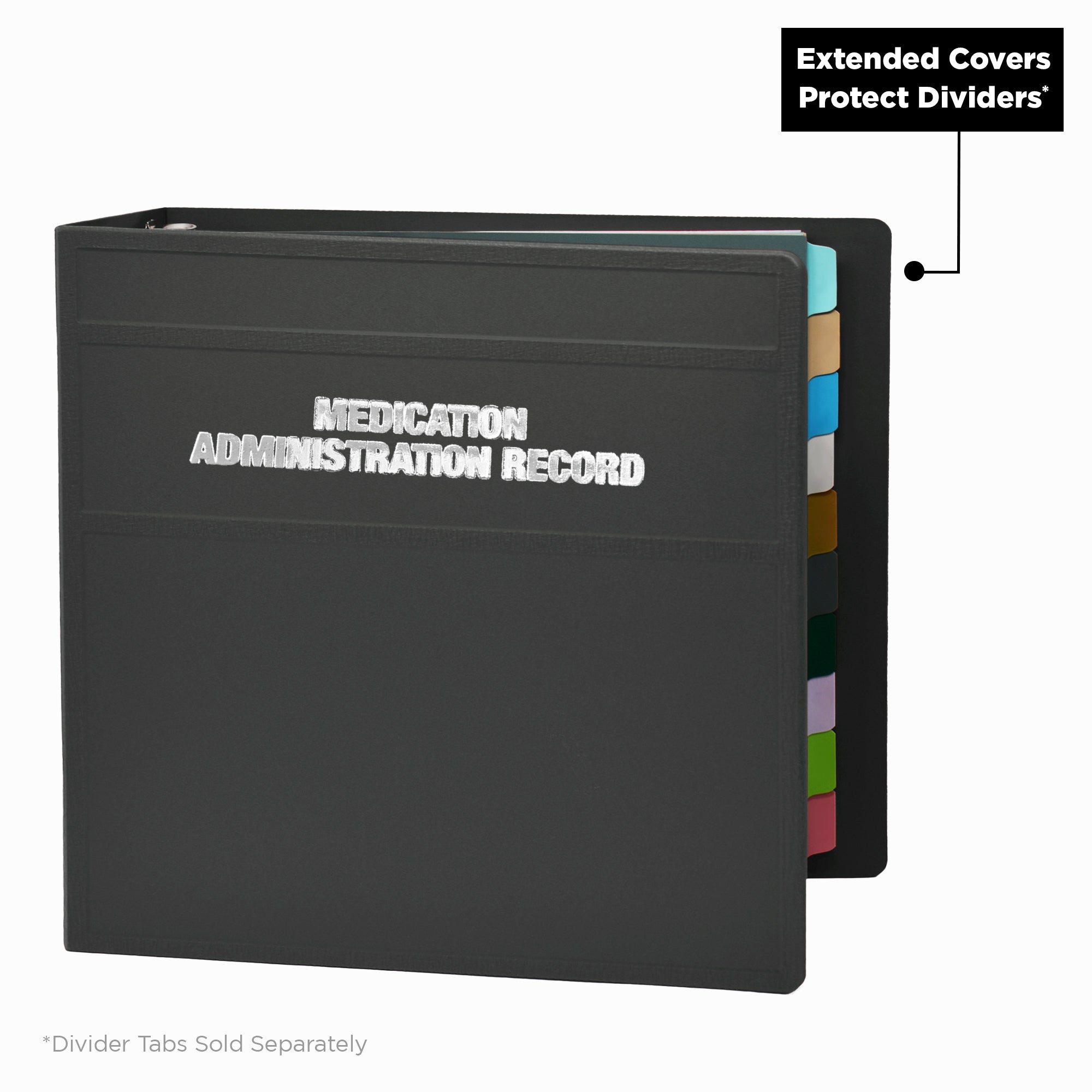 Heavy Duty Medical Administration Record (MAR) 3-Ring Binder – Side Opening