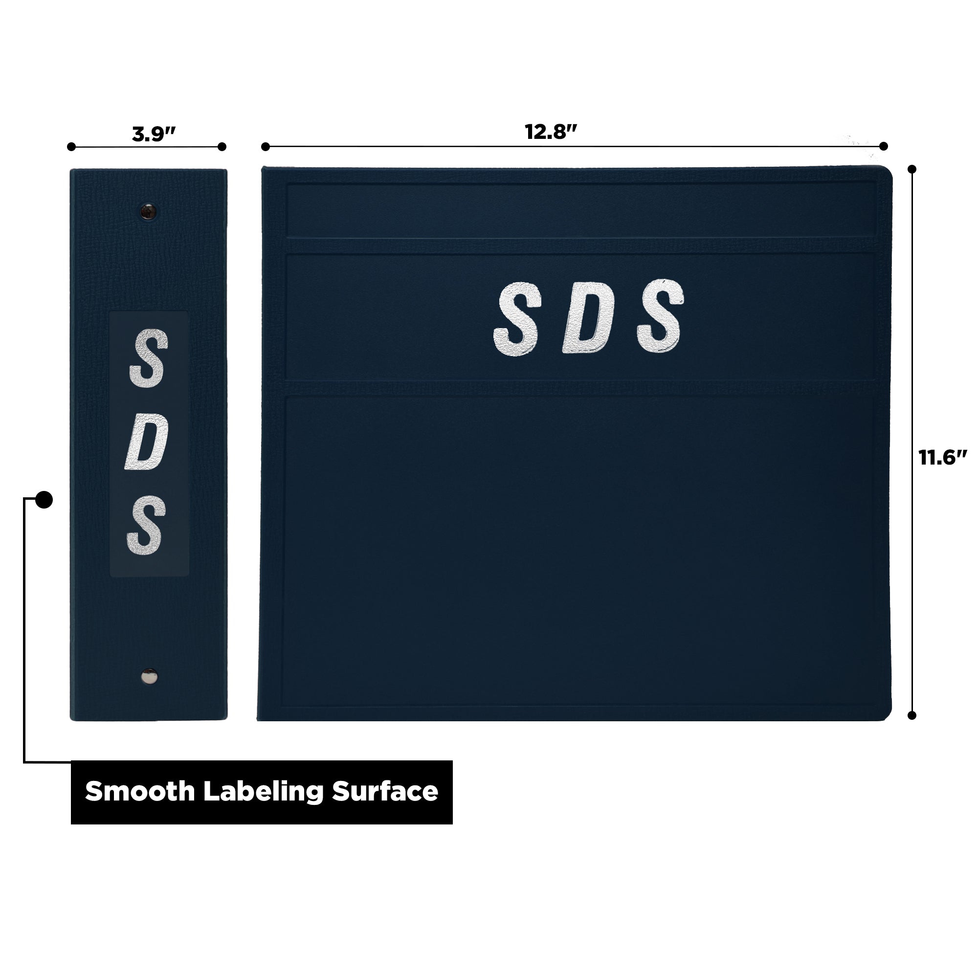 Heavy Duty 3-Ring Binder for Safety Data Sheets (SDS) – Side Opening