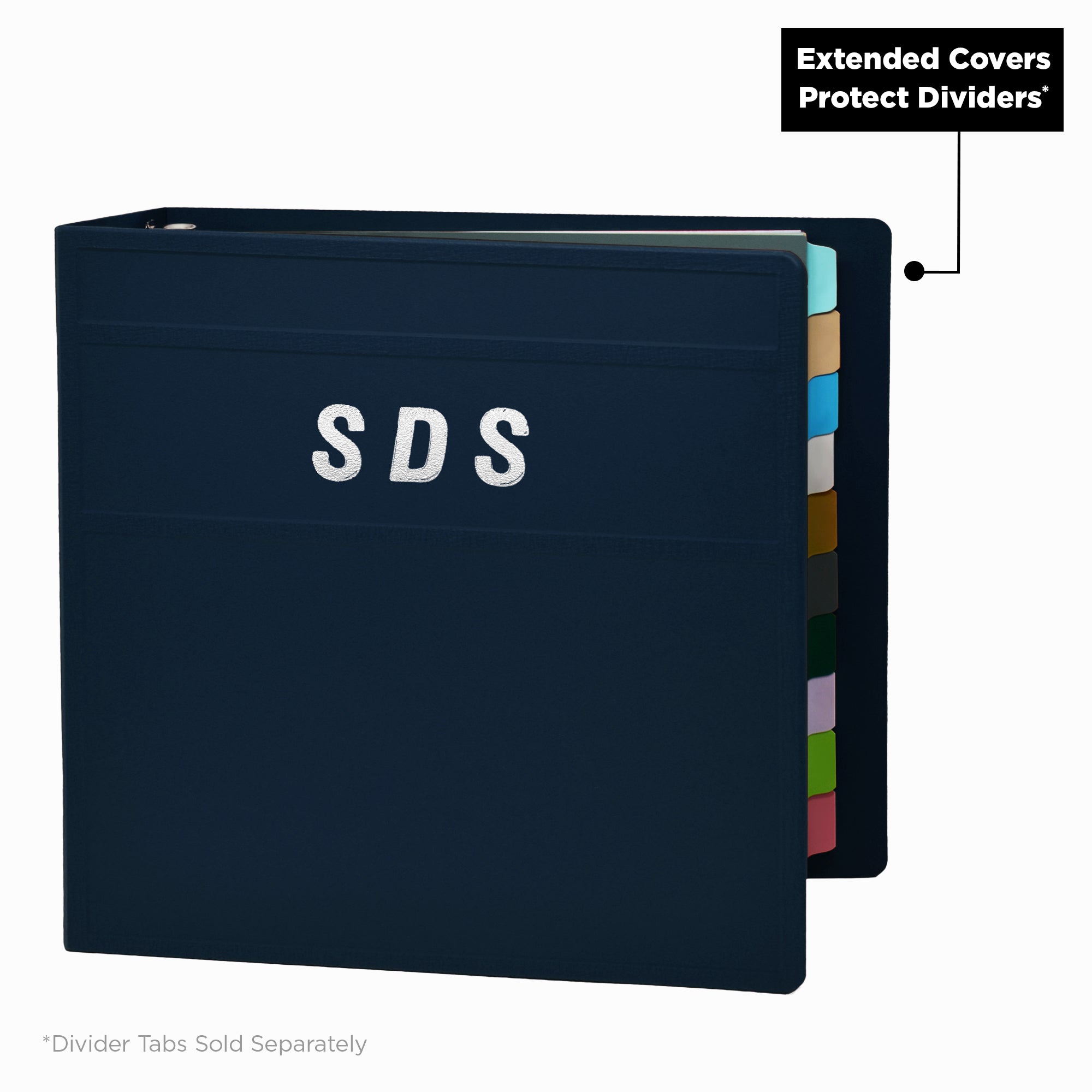 Heavy Duty 3-Ring Binder for Safety Data Sheets (SDS) – Side Opening