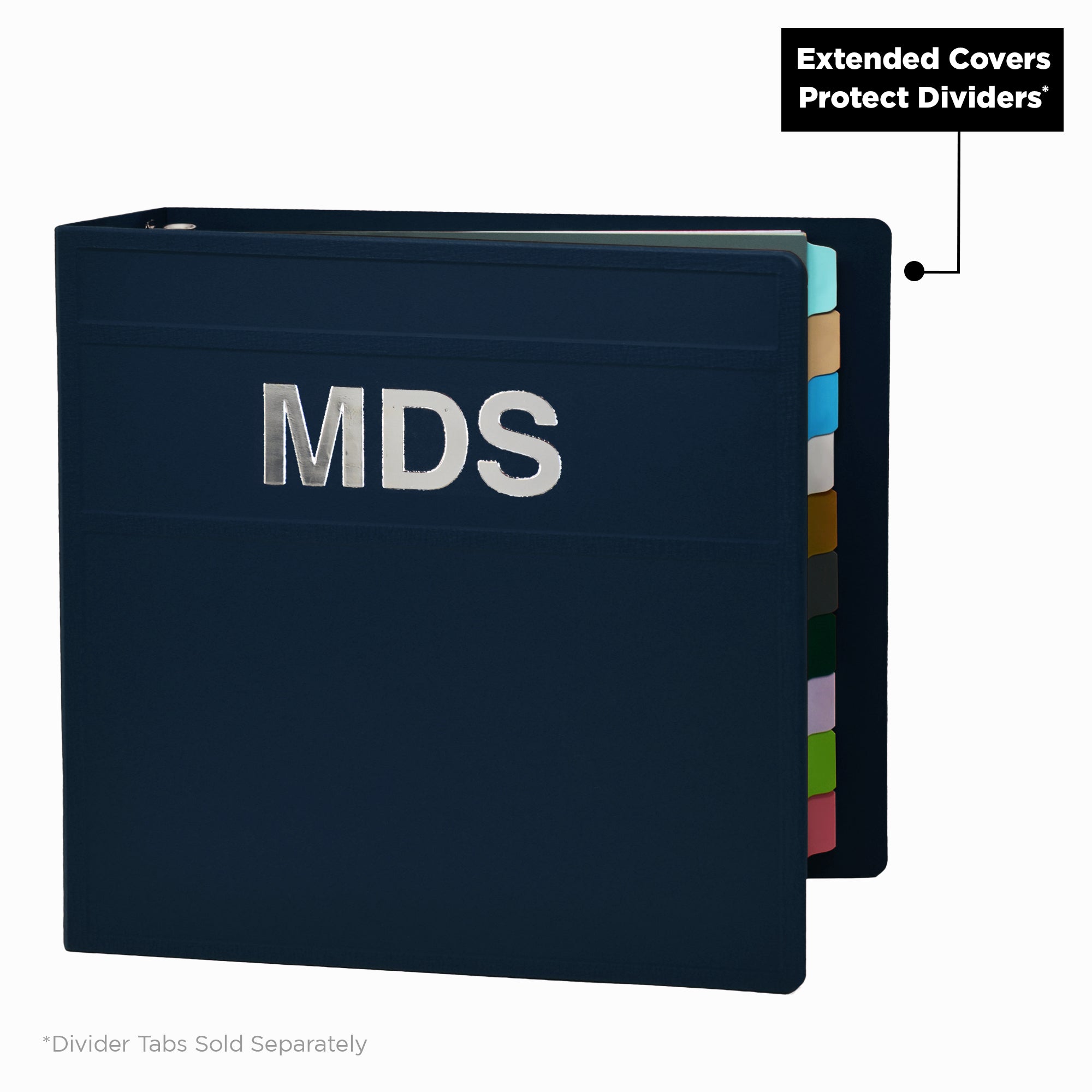 Heavy Duty 3-Ring Binder for Minimum Data Sets (MDS) – Side Opening