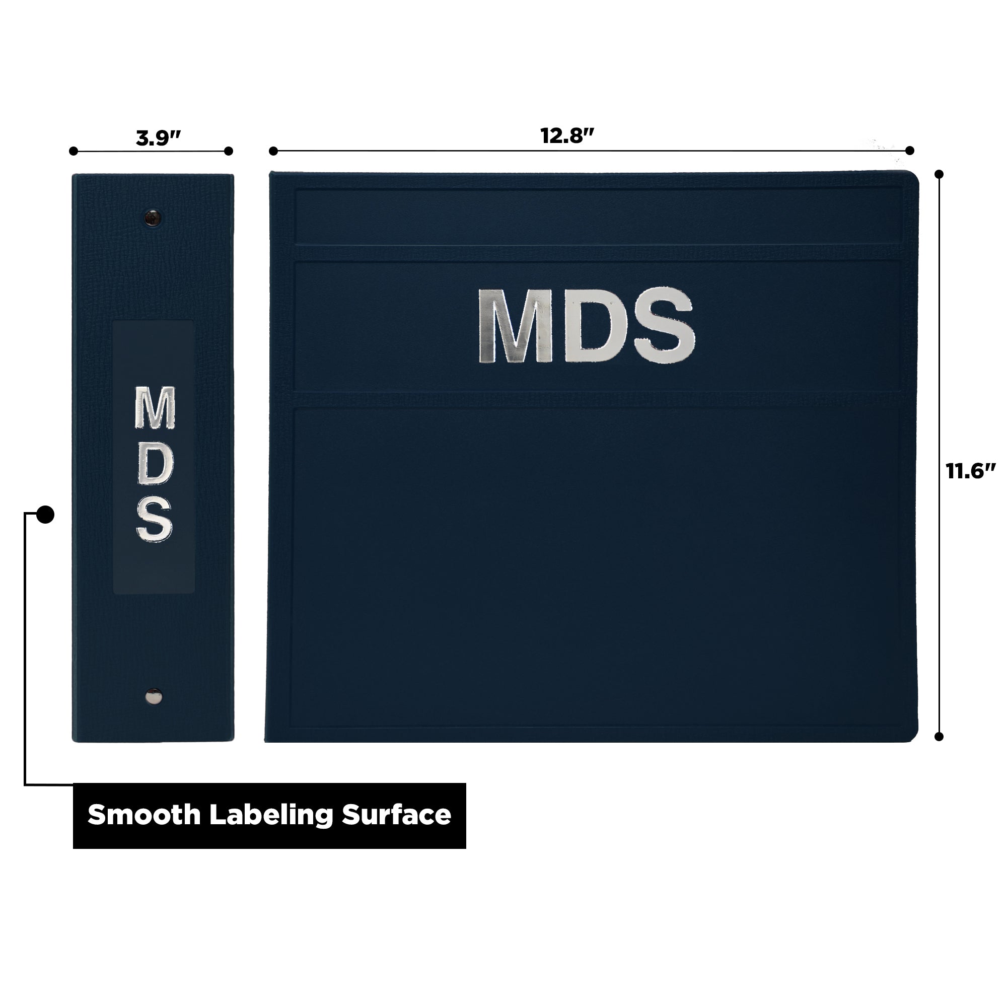 Heavy Duty 3-Ring Binder for Minimum Data Sets (MDS) – Side Opening