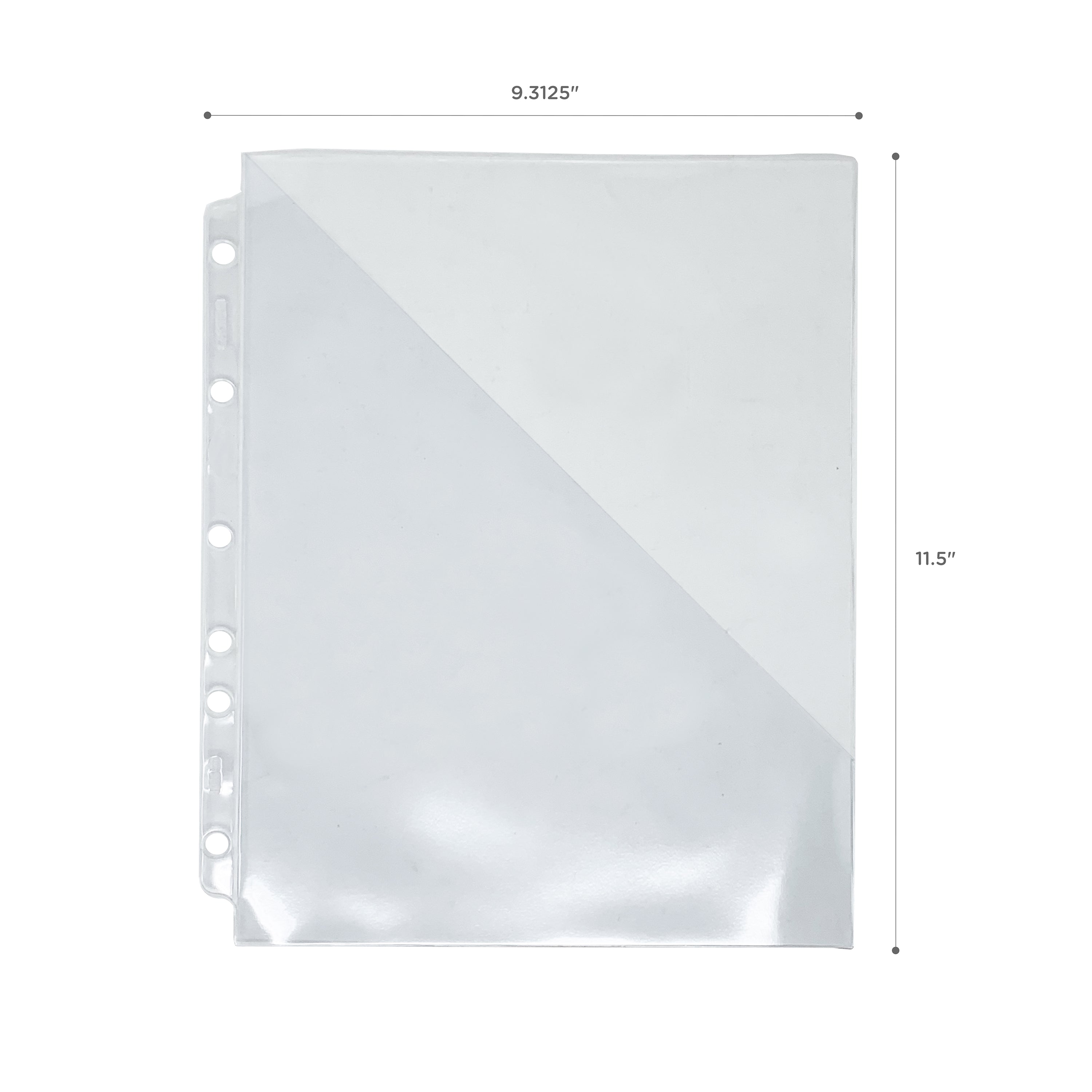 Double Diagonal Binder Pockets for Side Opening Ring Binders