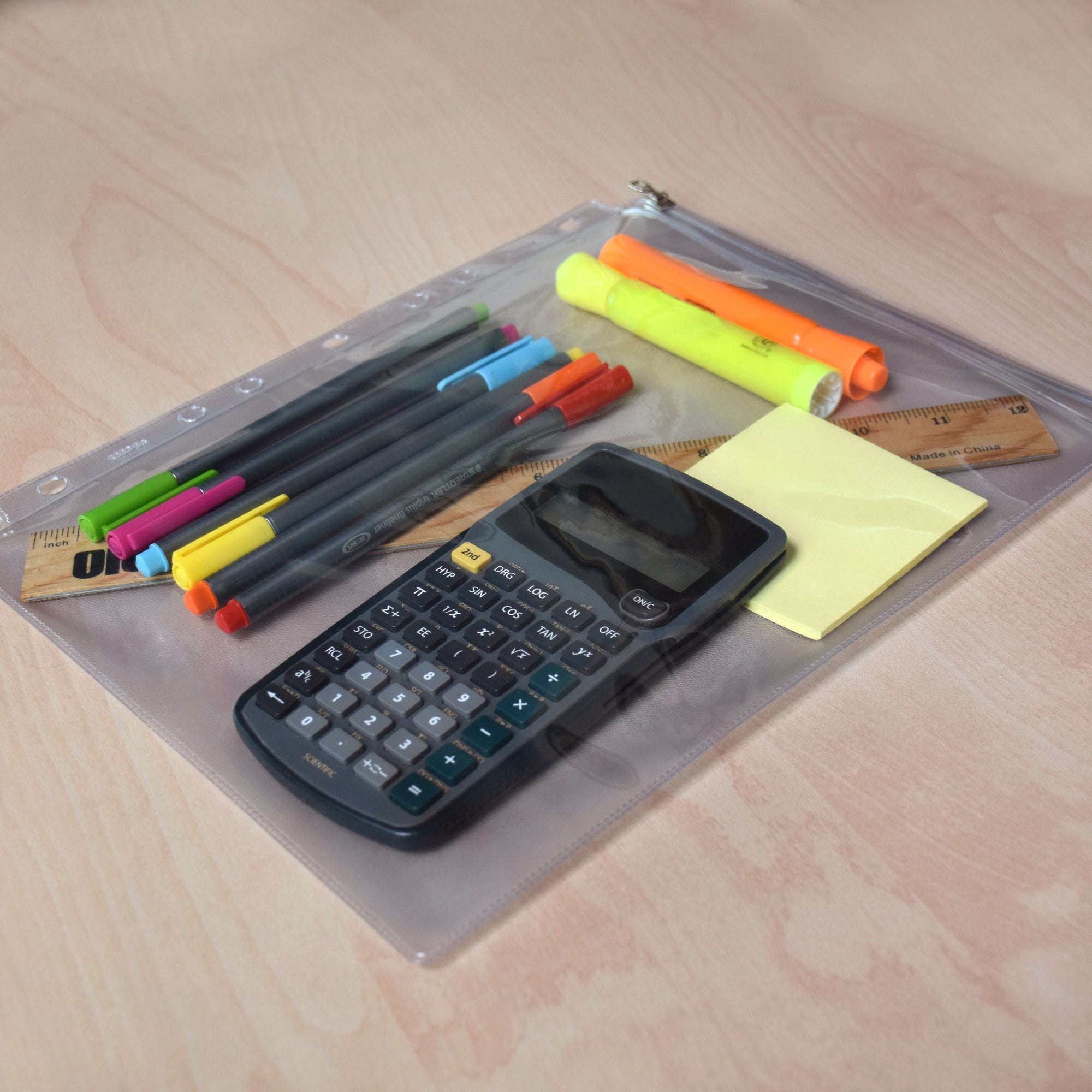 Heavy Duty Zipper Pockets for Side Opening Ring Binders