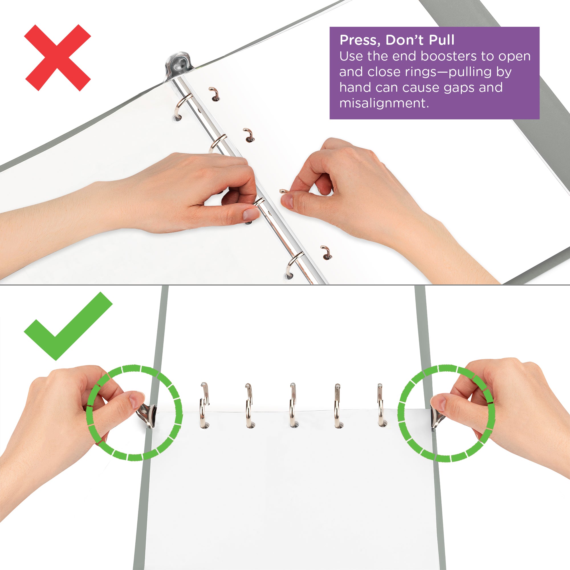 1.5 Inch Heavy Duty 5-Ring Binder for Medical Charting – Top Opening