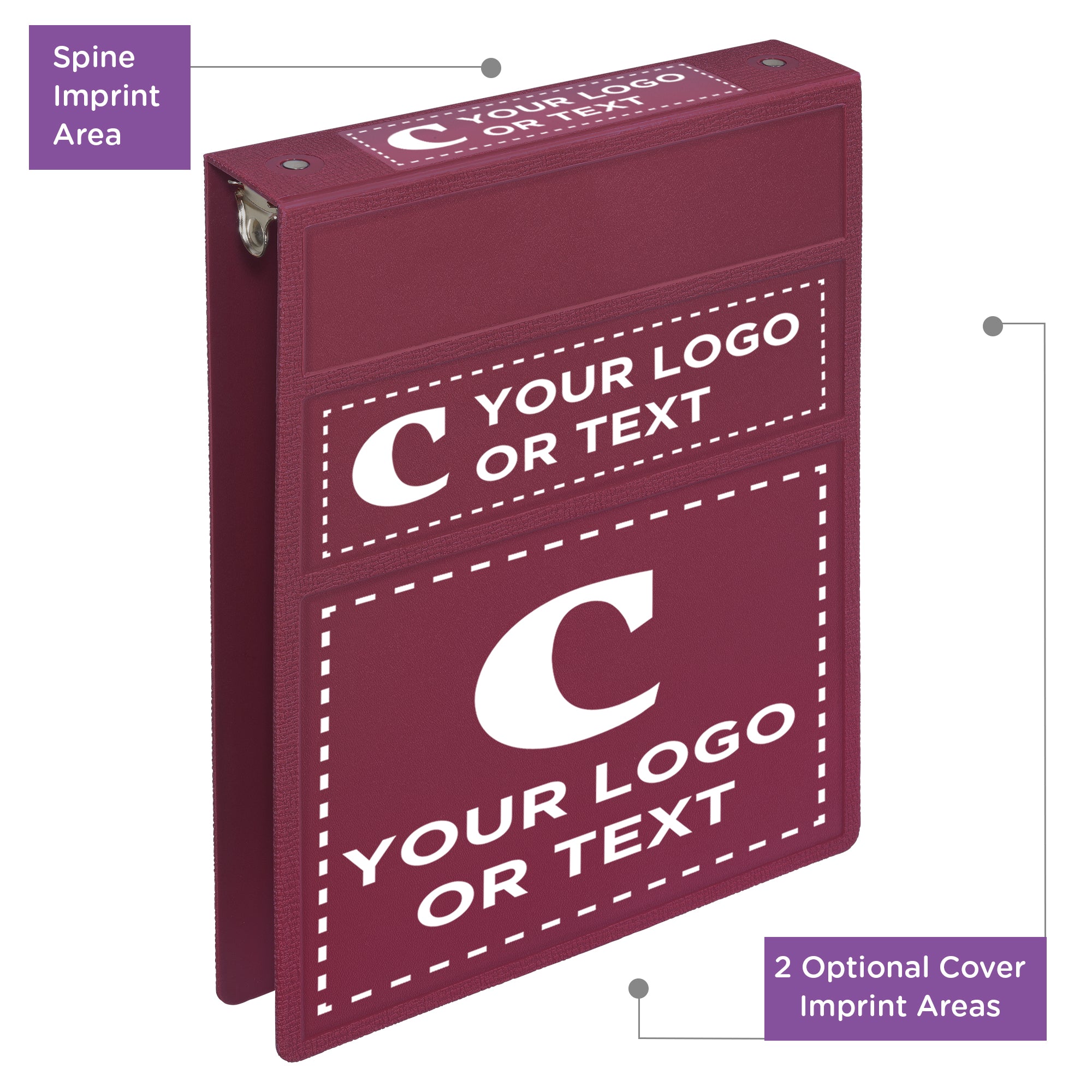 Custom 1.5-Inch Binder with Logo – Heavy Duty Top-Opening