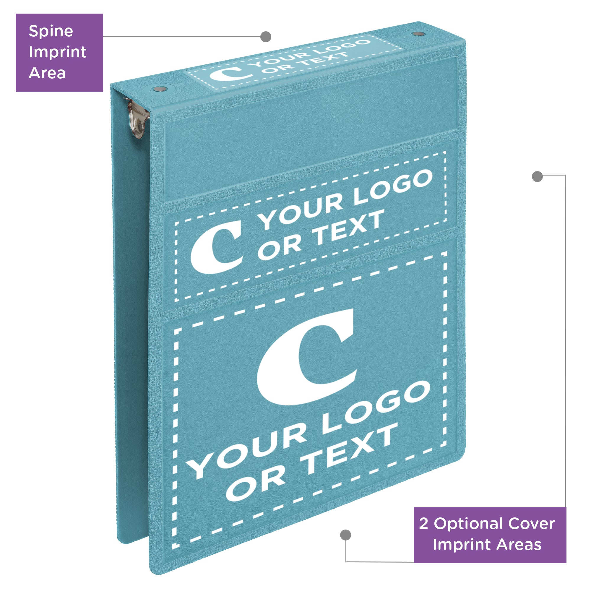 Custom 1.5-Inch Binder with Logo – Heavy Duty Top-Opening