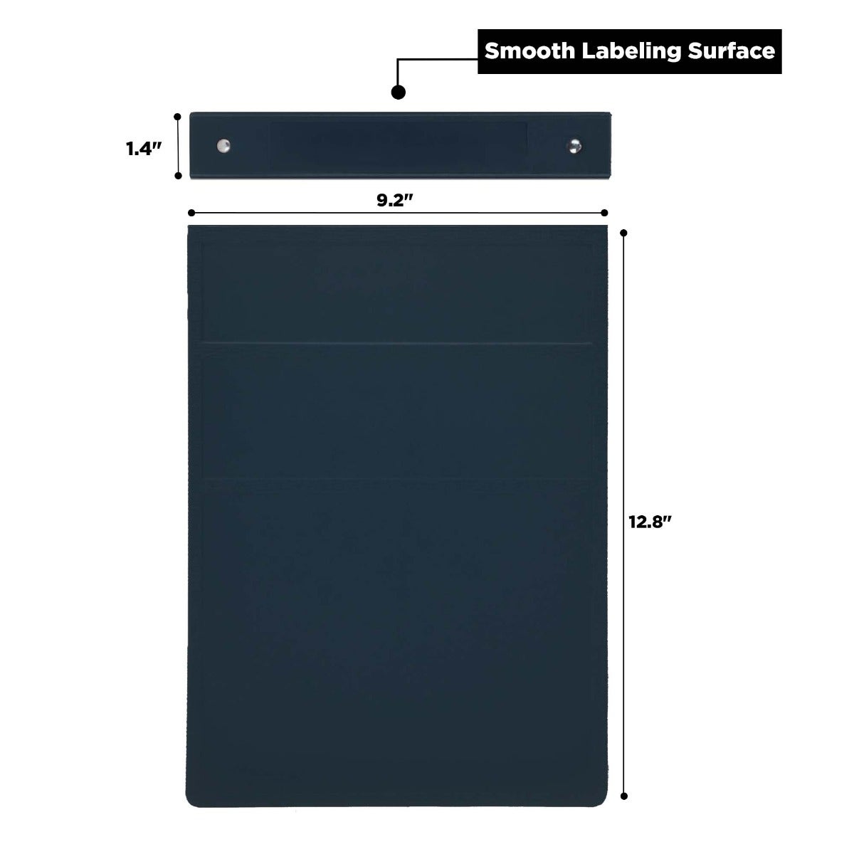 1.5-Inch Heavy Duty 2-Ring Binder for Medical Charting – Top Opening