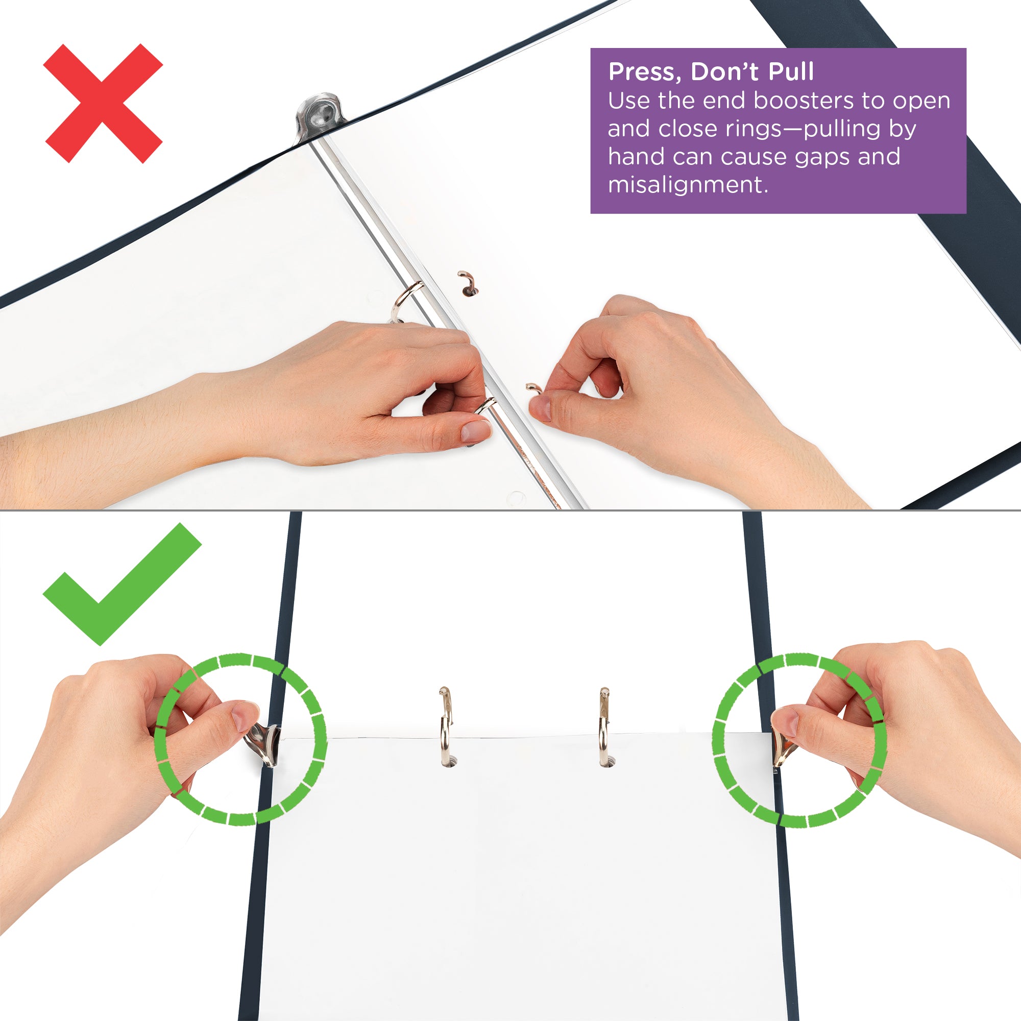 1.5-Inch Heavy Duty 2-Ring Binder for Medical Charting – Top Opening