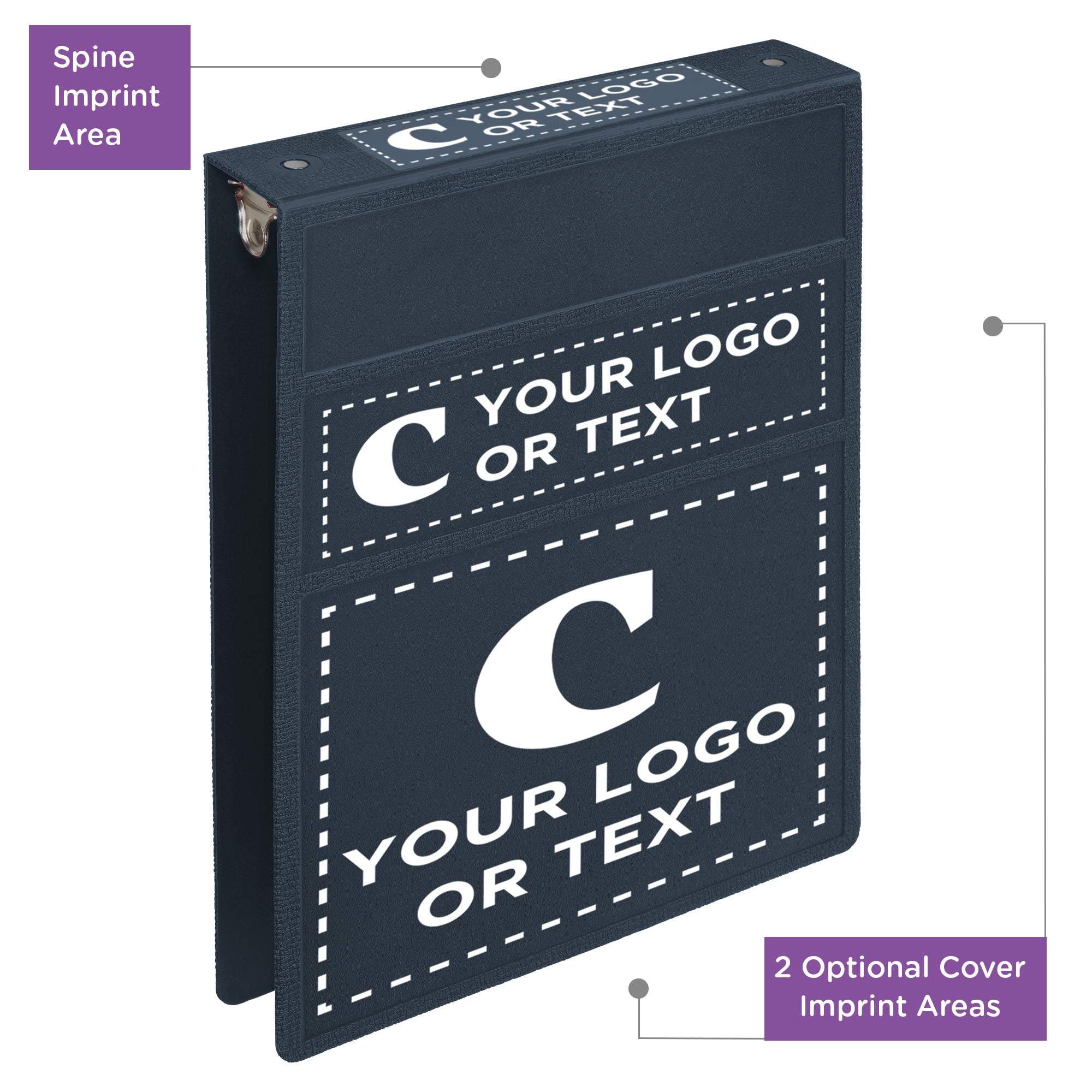 Custom 1.5-Inch Binder with Logo – Heavy Duty Top-Opening