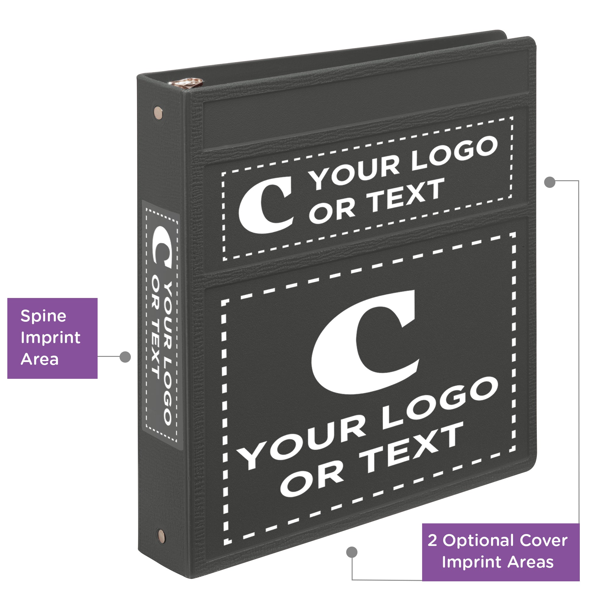 Custom 1.5-Inch Binder with Logo – Heavy Duty Side-Opening